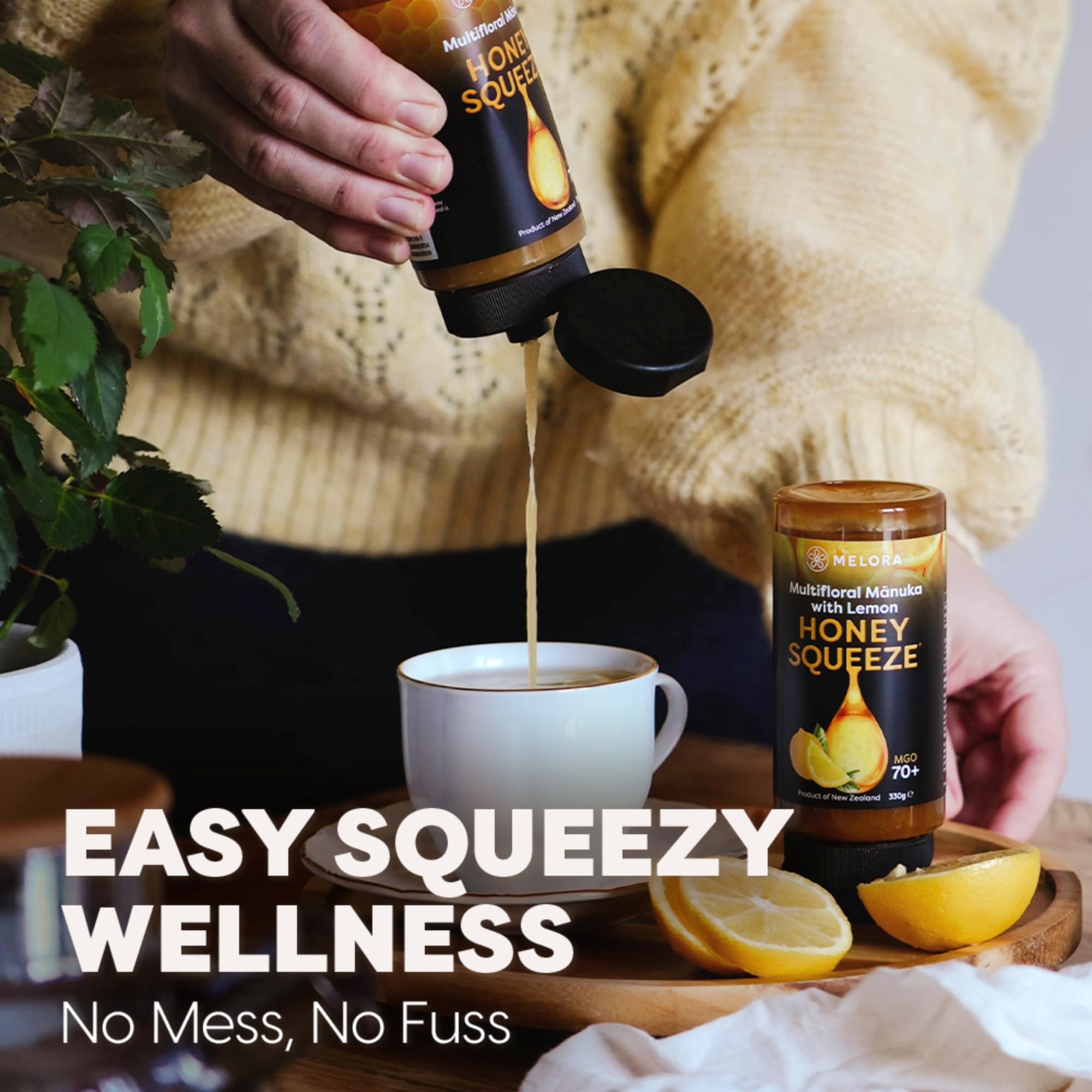 Melora 100% Pure Certified Mānuka Honey - MGO 70 | 330g Squeeze Bottle