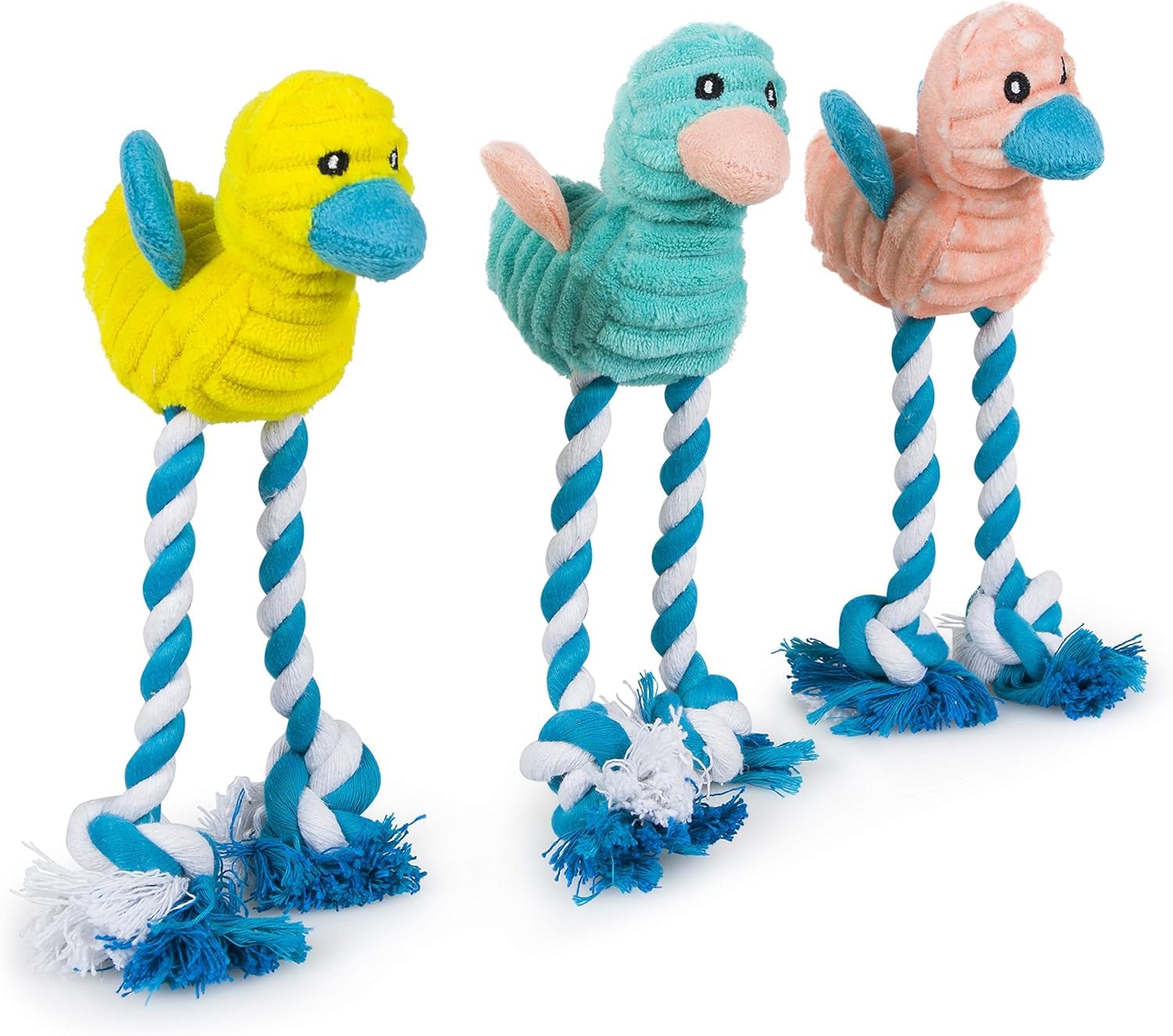 Petface Little Petface Cord Long Legs Puppy Dog Toy | Linen Material | Unscented 1