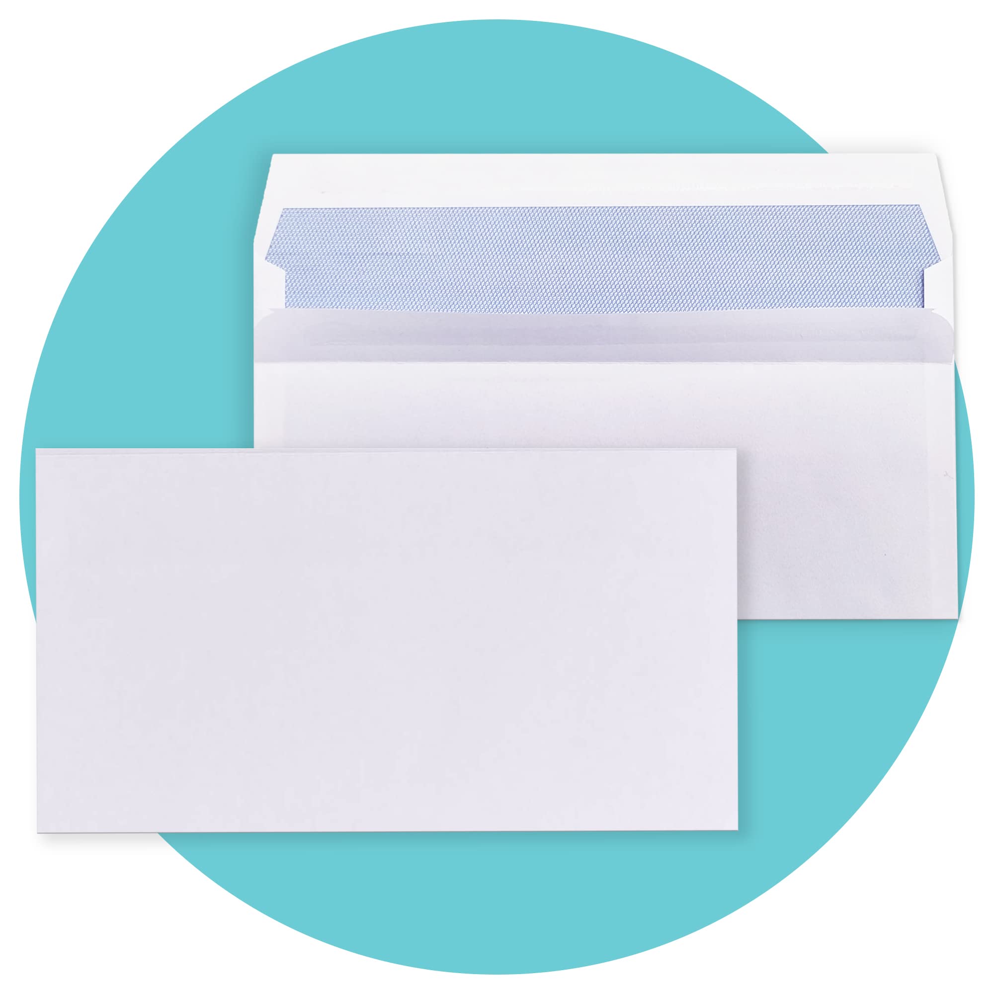 Triplast DL Self Seal Security Envelopes - 20 Pack | 90 gsm White Paper | 110x220mm