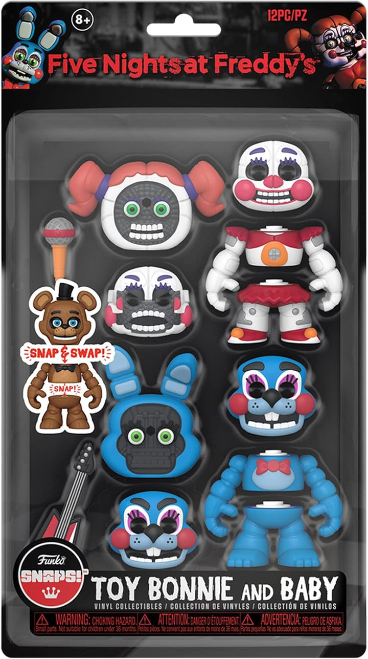 Funko Snapsies Five Nights At Freddy's - Toy Bonnie & Baby 2-Pack Vinyl Figures (64925)