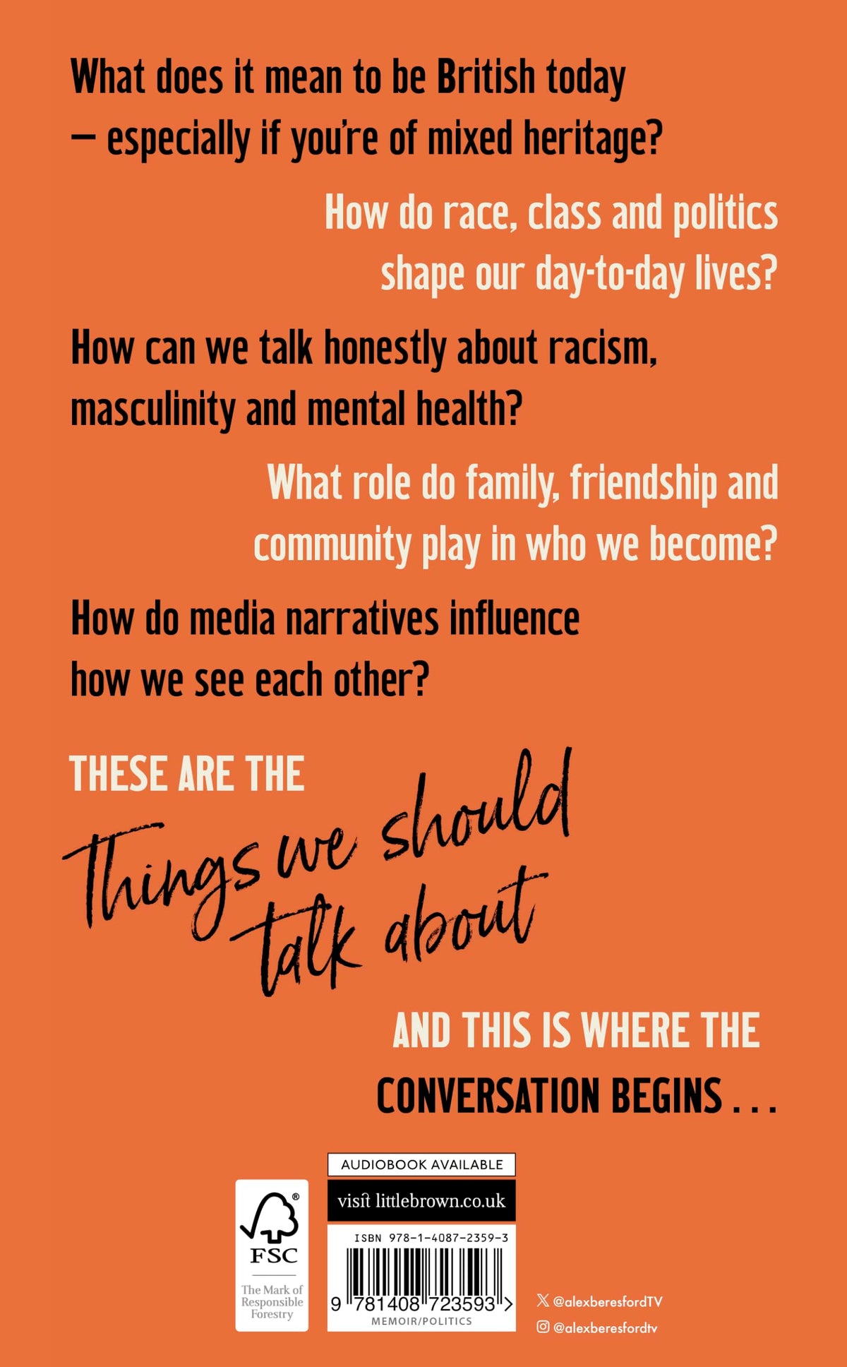 Sphere Things We Should Talk About: Conversations on Identity, Belonging and Being British - Hardcover