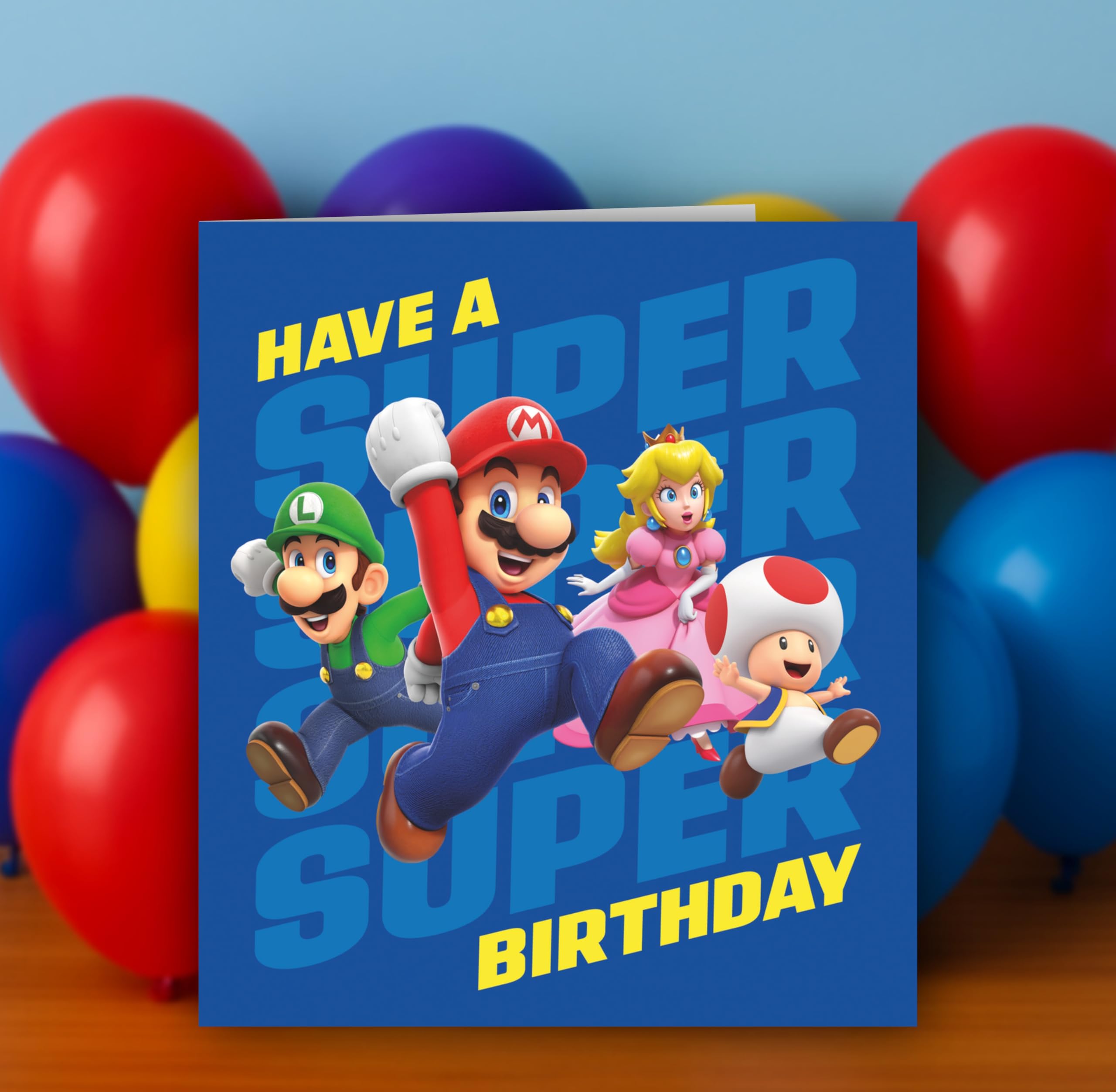 Danilo Promotions LTD Super Mario Birthday Card | Officially Licensed | Standard Size 22.86cm x 12.7cm 3