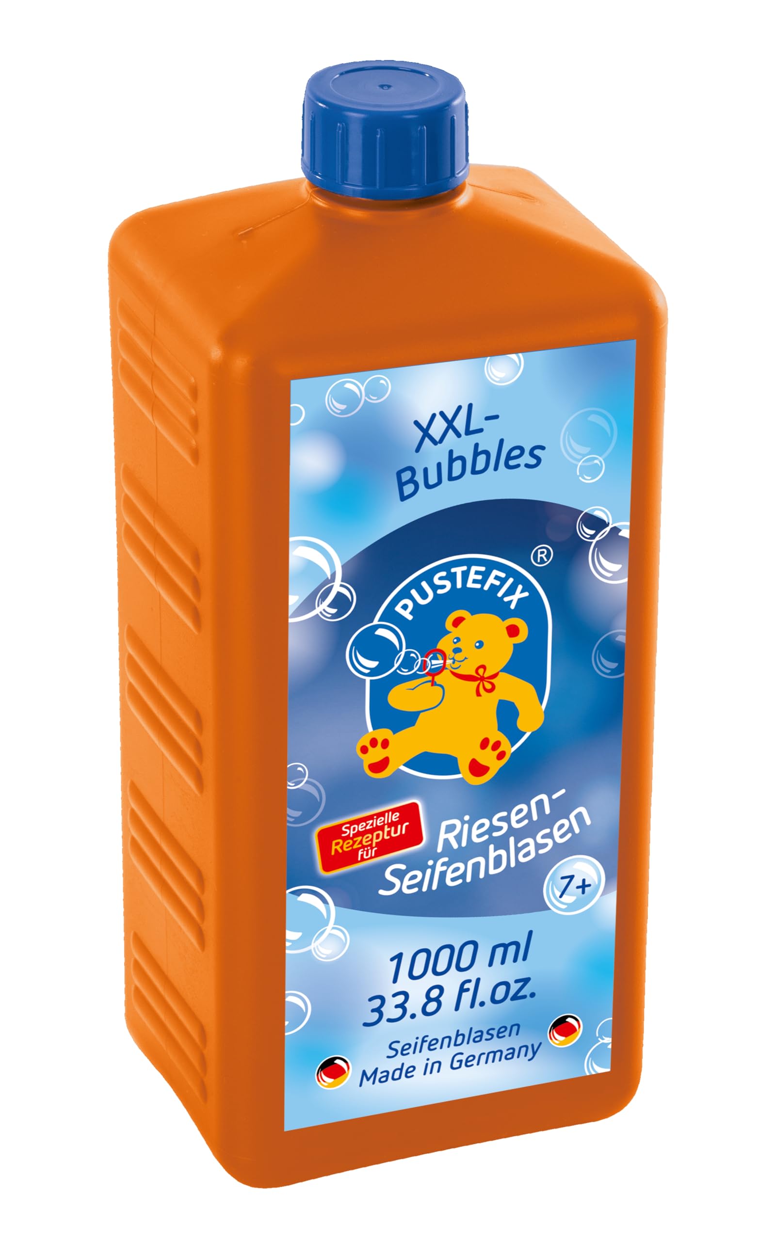 Pustefix XXL Bubble Solution Refill - 1000ml Maxi Bottle | Long-Lasting, Colorful Bubbles | Ages 7+ 1