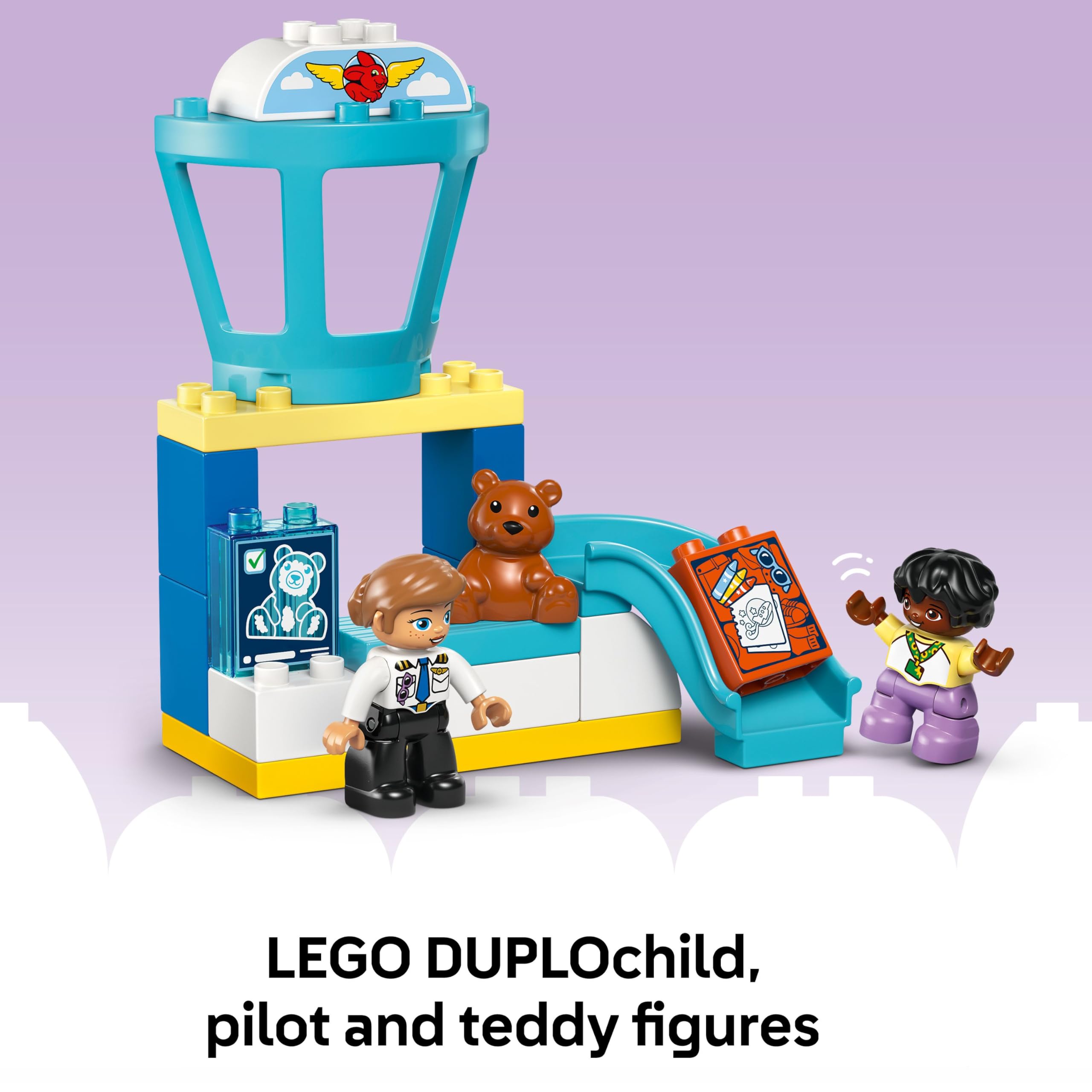 LEGO DUPLO First Time at the Airport 10443 Building Set | Ages 2+ | Educational Motor Skills Toy 6