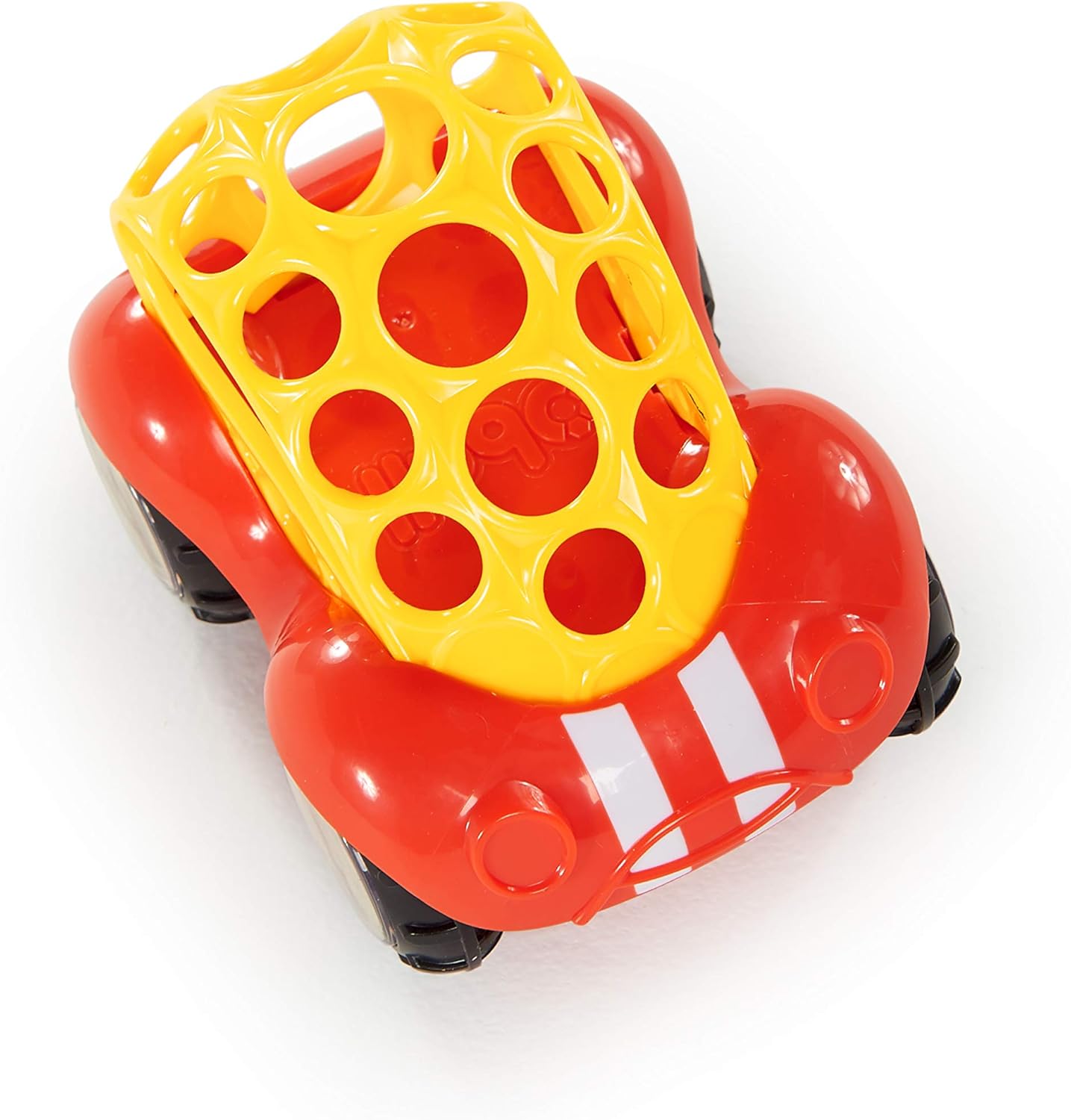Bright Starts Oball Rattle & Roll Toy - Easy Grasp Rattle Vehicle for 3 Months+ 4