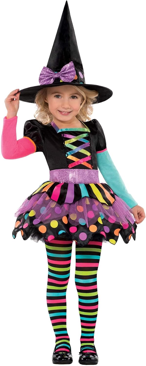 Amscan Miss Matched Witch Costume - Toddler Girls 1