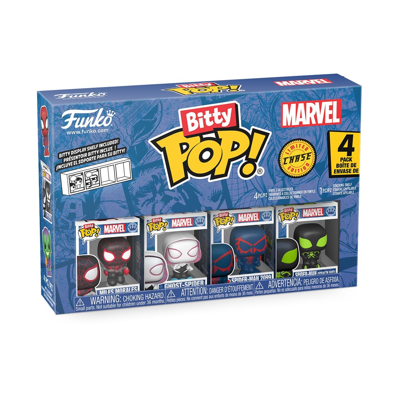 Funko Bitty Pop! Spider-Man - Miles Morales 4pk with Mystery Mini 1