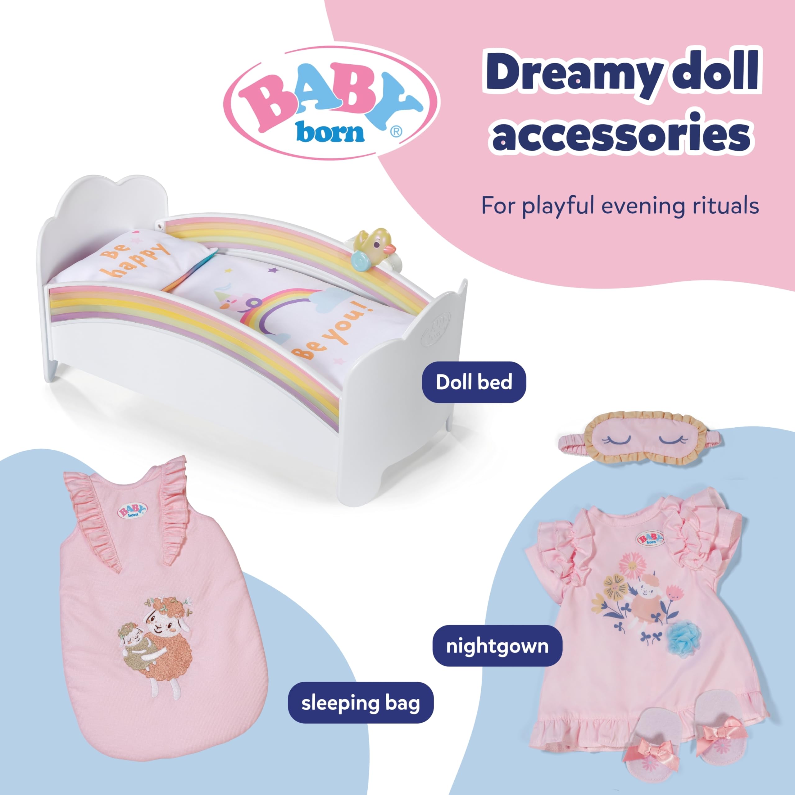 BABY born Pyjamas - Long-Sleeved Shirt & Colorful Leggings Doll Clothes Set 10