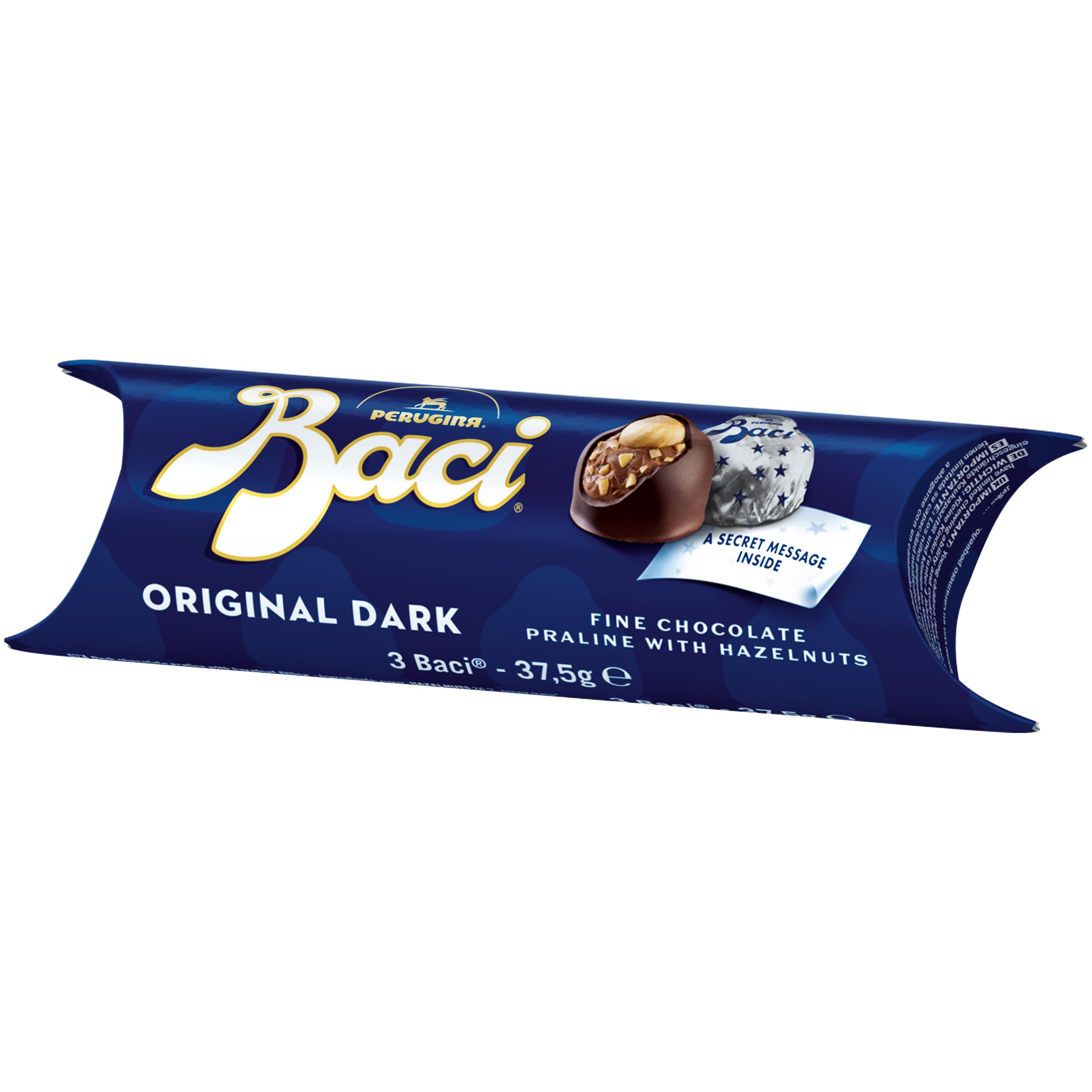 Baci - Dark Chocolate Truffles with Hazelnut Gluten Free Tube 37.5g