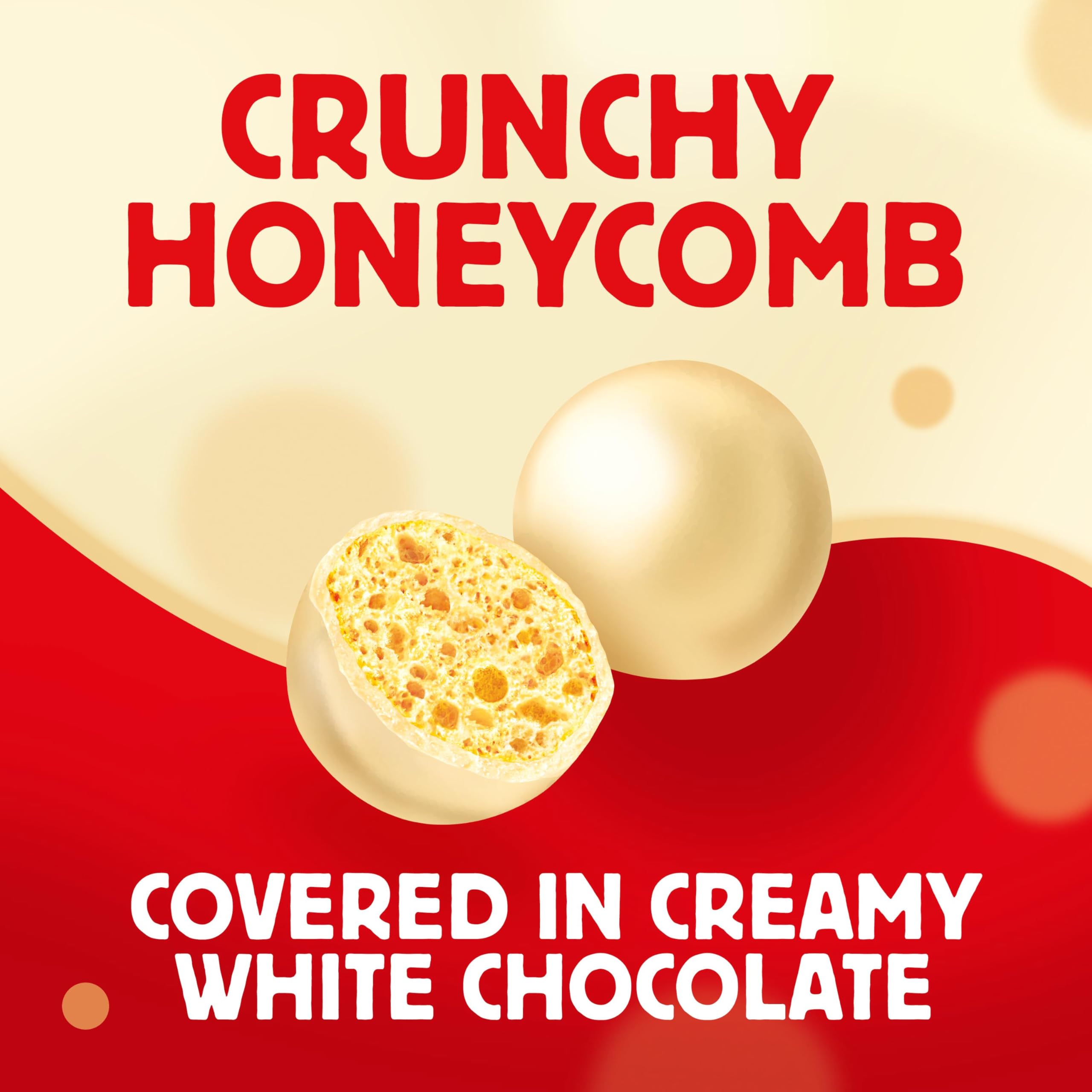 Maltesers White Chocolate & Honeycomb Treats, 25x30g Bags 13