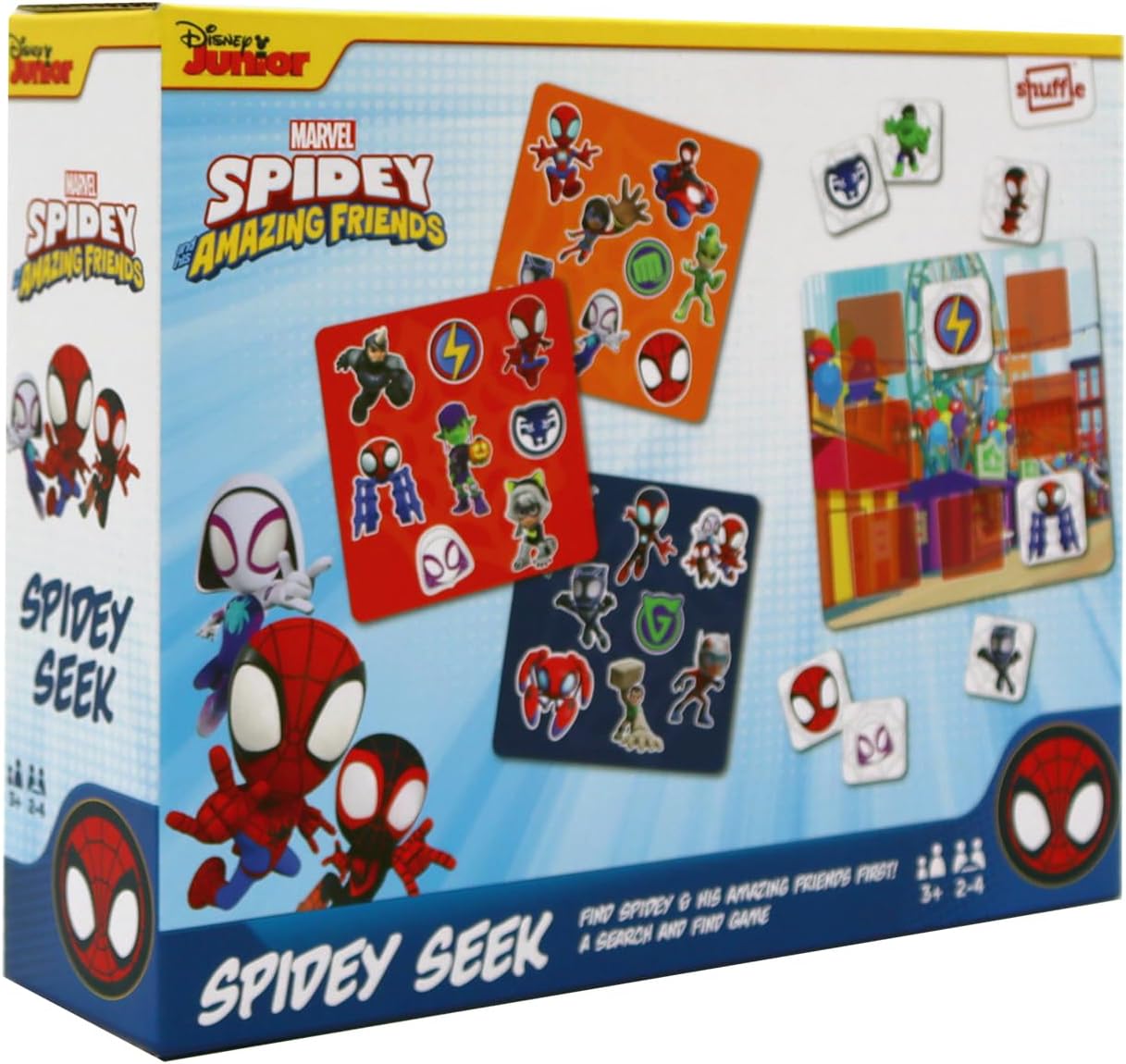 SHUFFLE Spidey and His Amazing Friends Seek and Find Board Game
