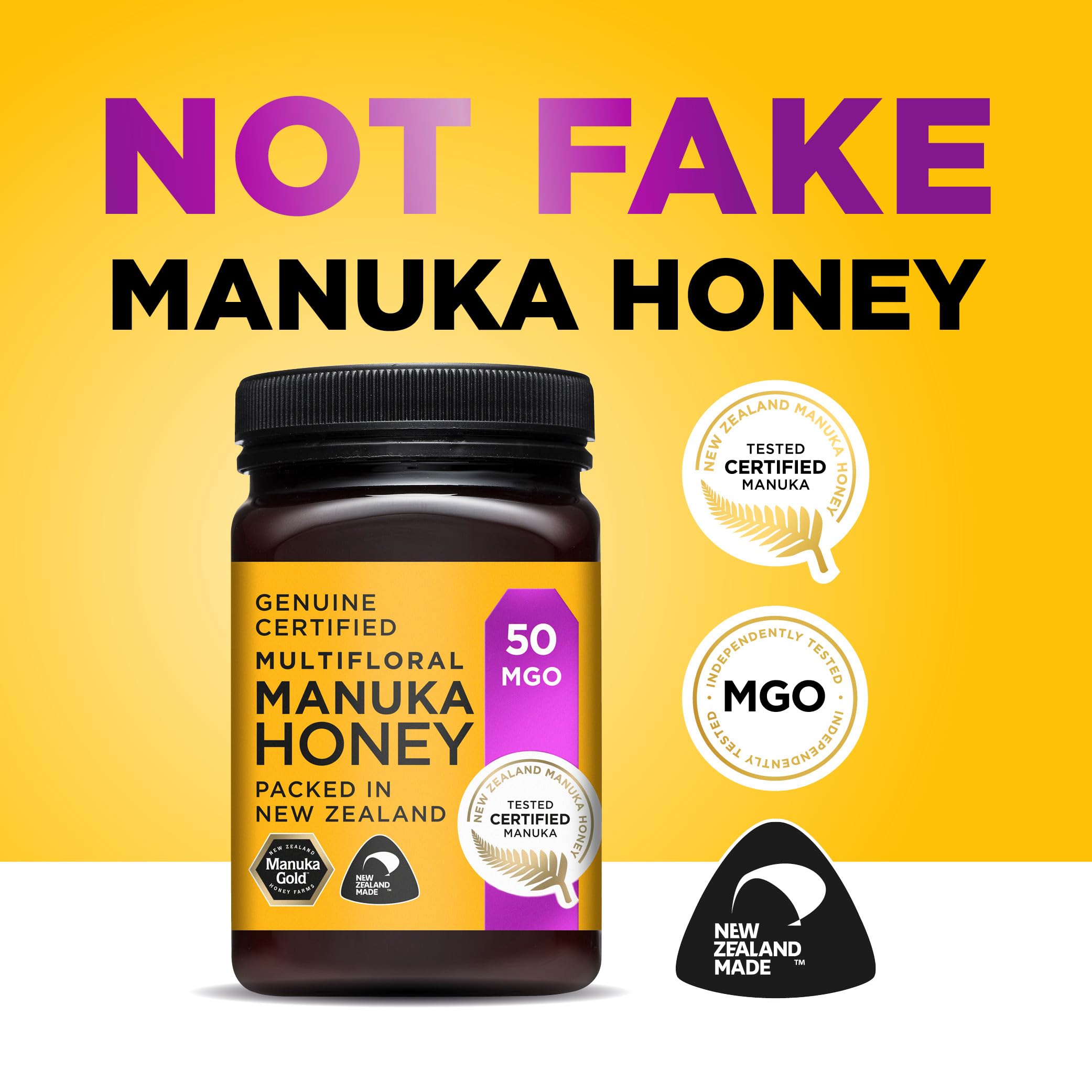 Manuka Gold Manuka Honey - 50 MGO Strength | 500g Cream Form 2