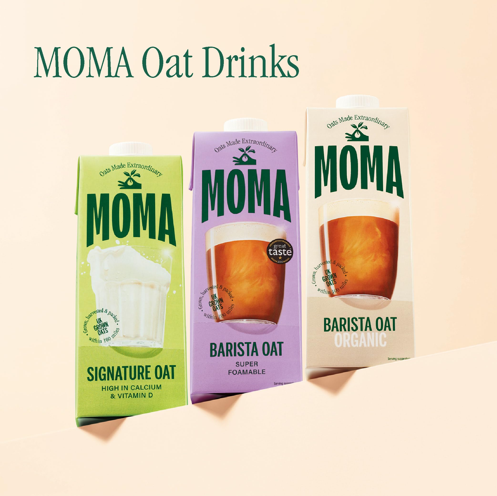 MOMA Pistachio Flavoured Oat Drink - 1L - Plant Based & Vegan - Not From Concentrate 16