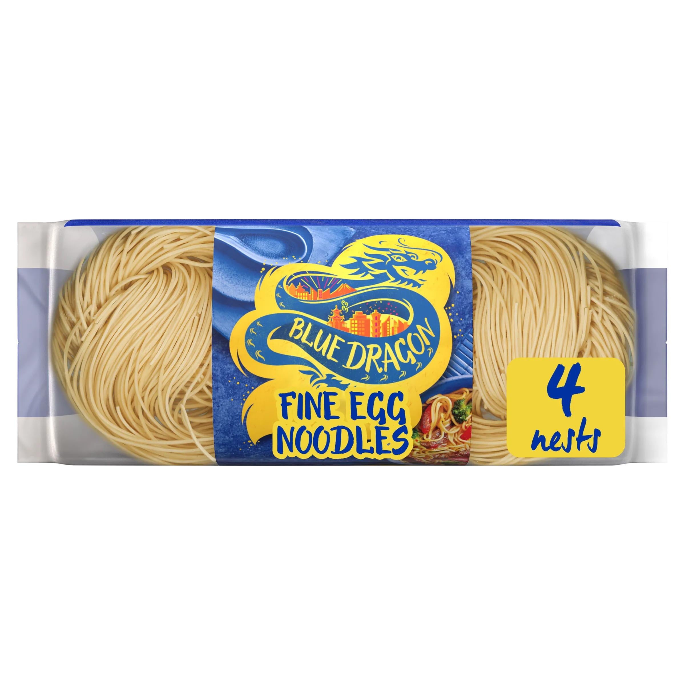 Blue Dragon Fine Egg Noodles - Authentic Chinese Style, Quick Cook | 250g