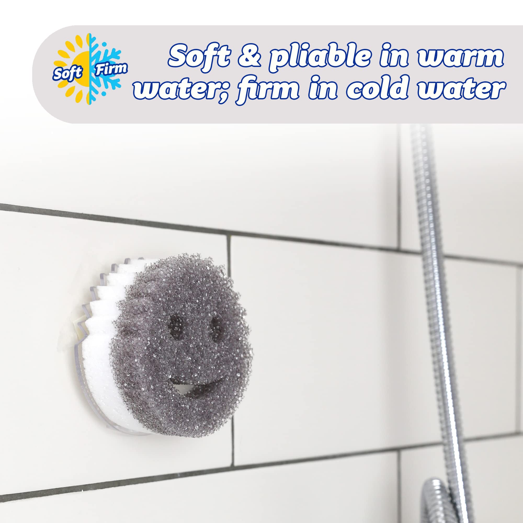 Scrub Daddy - Scrub Mommy Dual-Sided Non-Scratch Cleaning Sponge (Twin Pack) 6