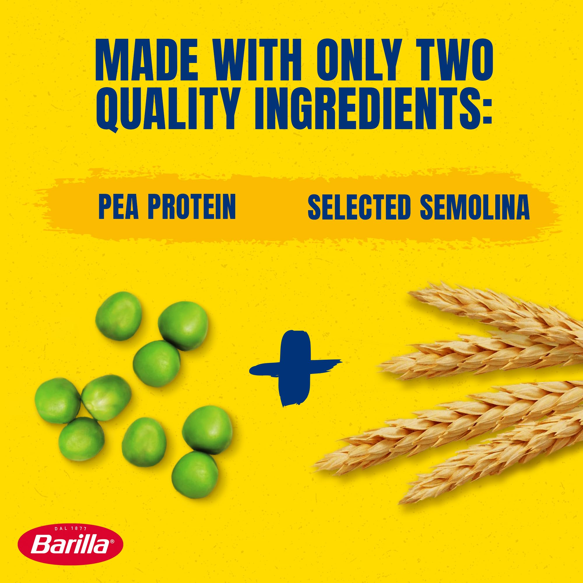 Barilla Penne Rigate Protein+ Pasta – High Protein Italian Pasta Made with Semolina & Pea Protein