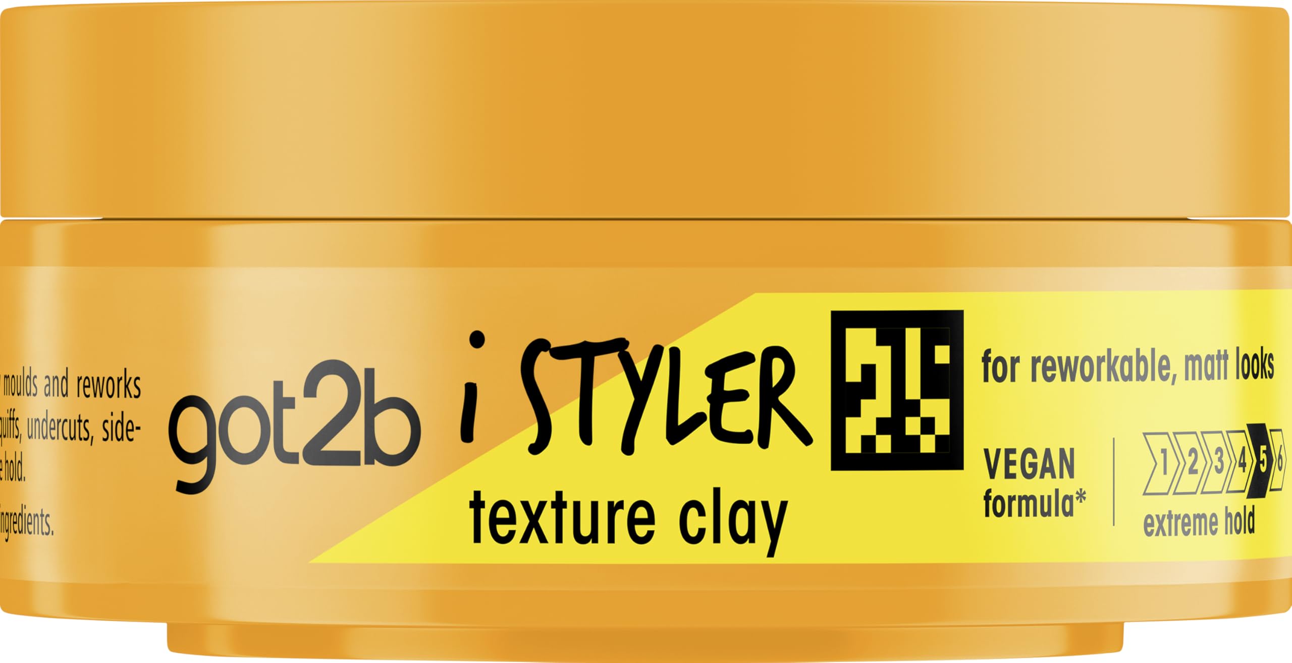 Got2B iStyler Texture Clay - Strong Hold, Matt Finish, Vegan Formula, 75ml 1
