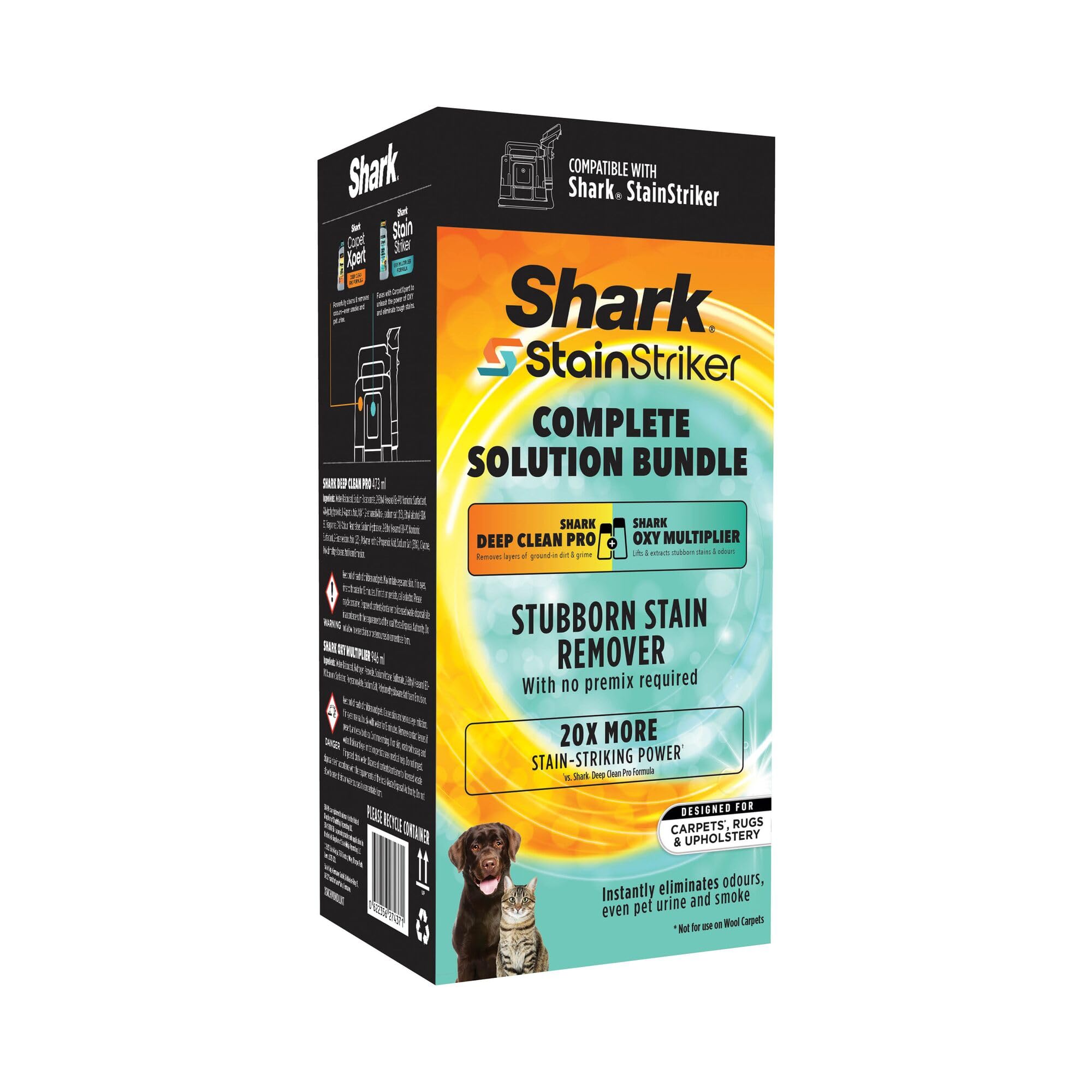 Shark StainStriker Cleaning Solution Bundle - Oxy Multiplier & Deep Clean Pro Formulas | 946ml