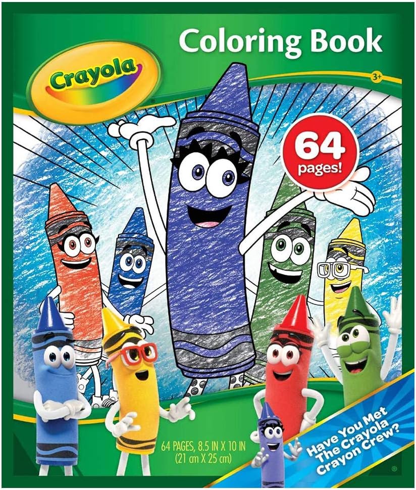Crayola - 64 Page Colouring Book with Crayola Characters Activity Book 1