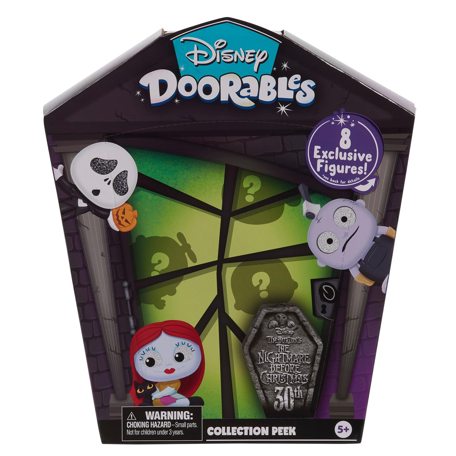 Just Play Disney Doorables - Tim Burton’s The Nightmare Before Christmas 30th Anniversary Collector Pack (8-Pack Blind Bag)