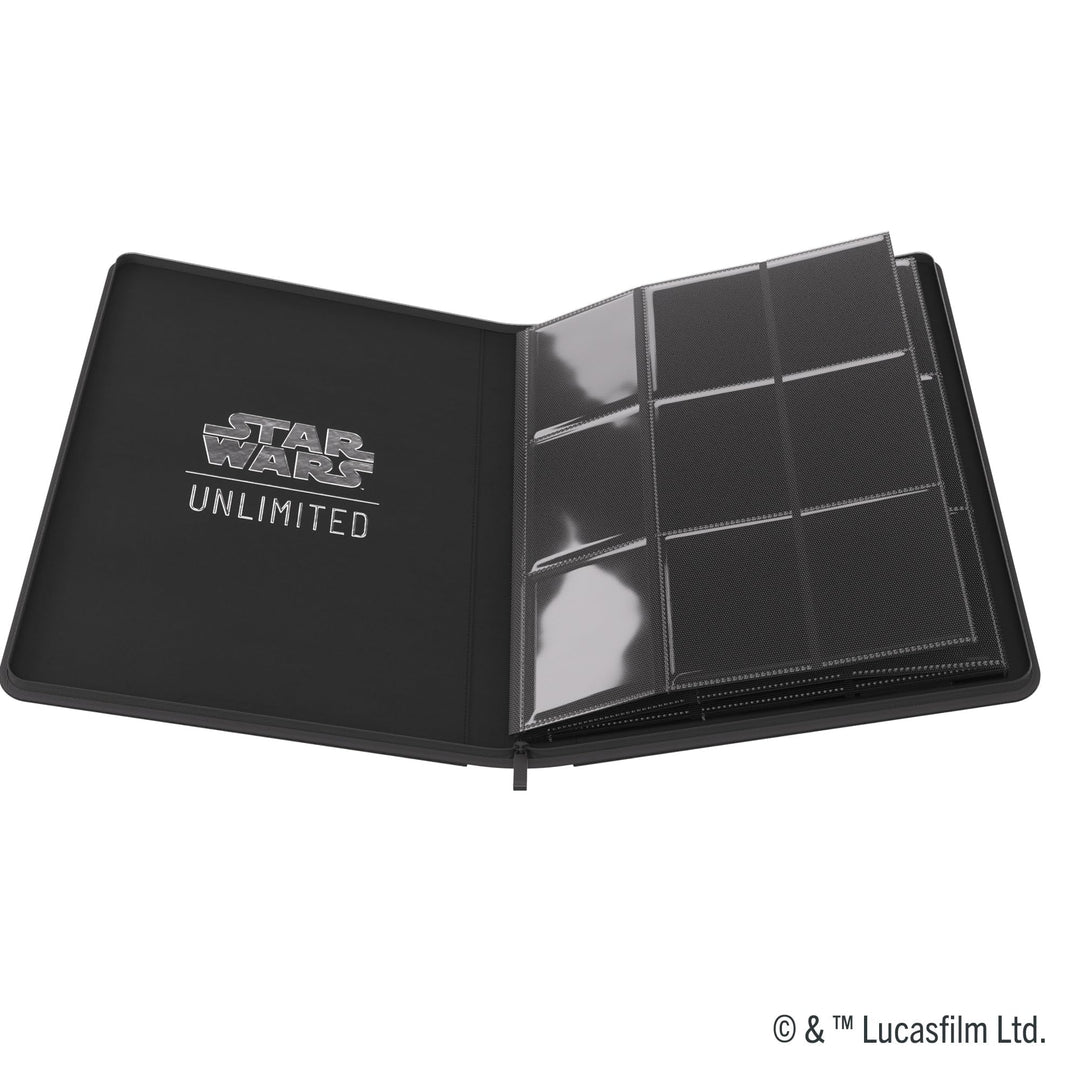 Gamegenic | Star Wars: Unlimited Card Game - Zip-Up Album 18-Pocket - Black