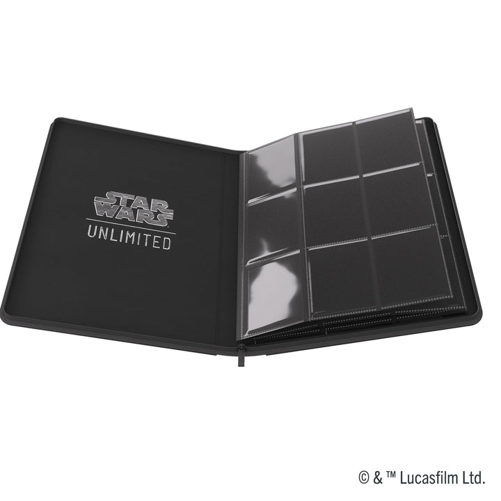 Gamegenic | Star Wars: Unlimited Card Game - Zip-Up Album 18-Pocket - Black