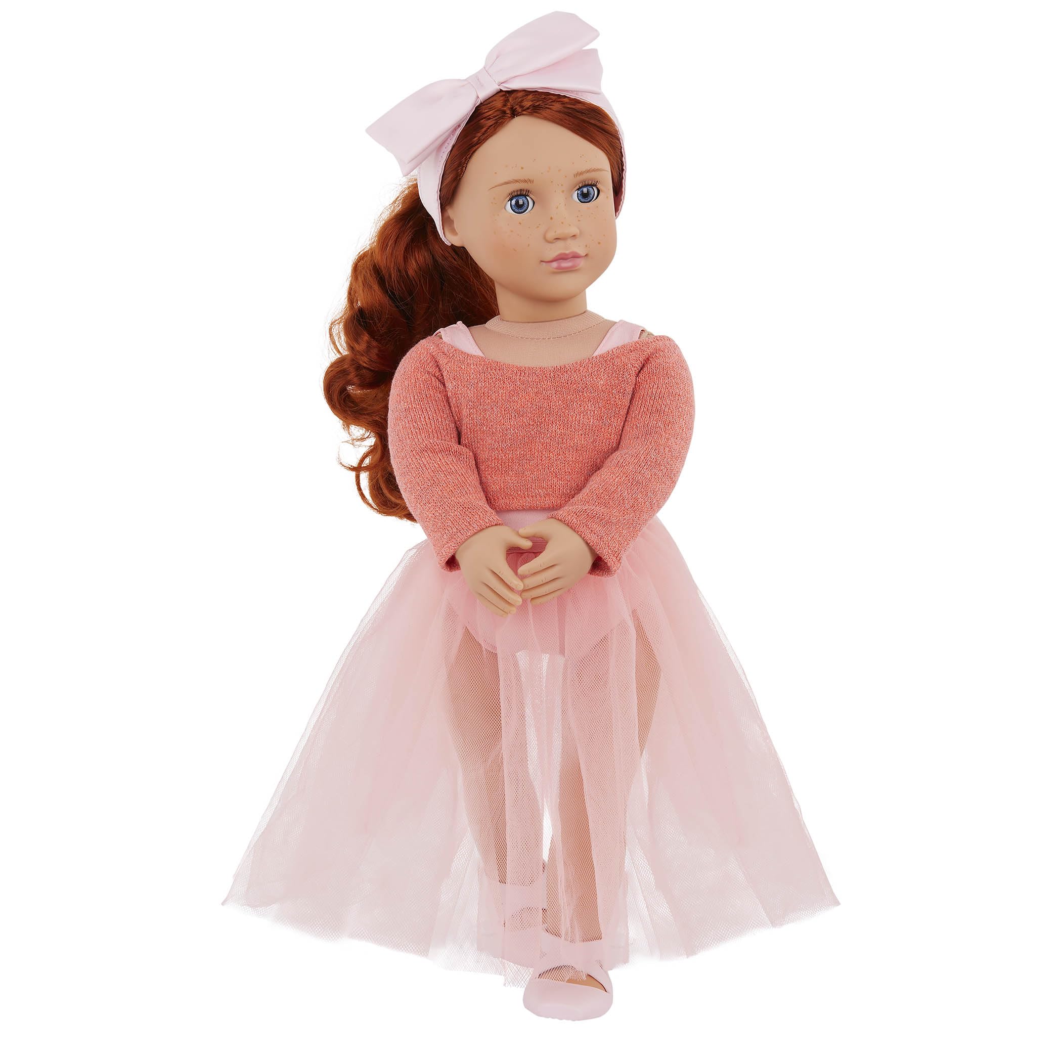 Our Generation 18-Inch Ballerina Doll with Blue Eyes & Red Hair - Aubrie 8