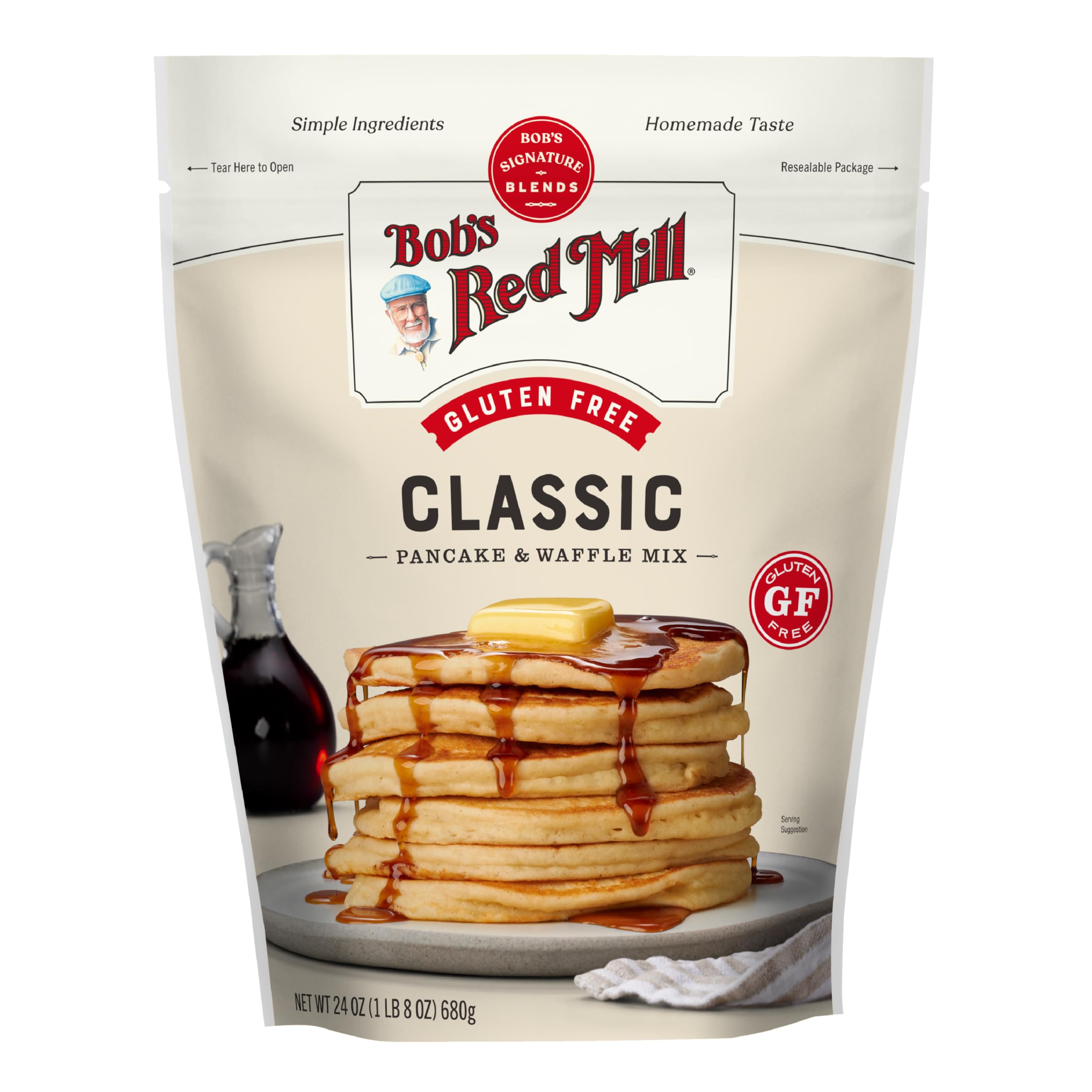 Bob's Red Mill Gluten Free Pancake Mix - Over 50% Whole Grain | 680g 1