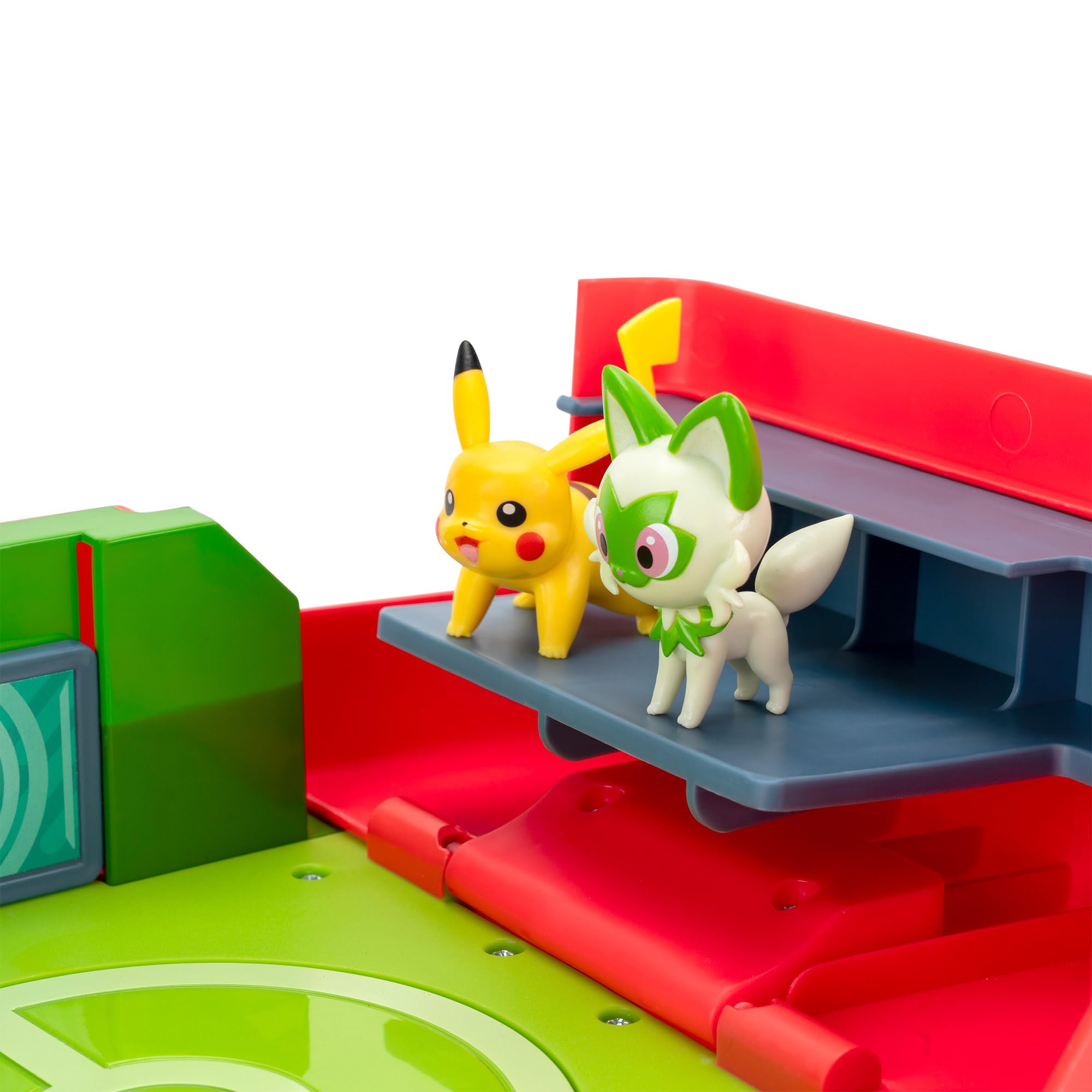 Pokémon Play ‘N’ Display Case - Multi-Level Storage with Rooftop Arena & 2 Battle Figures 8