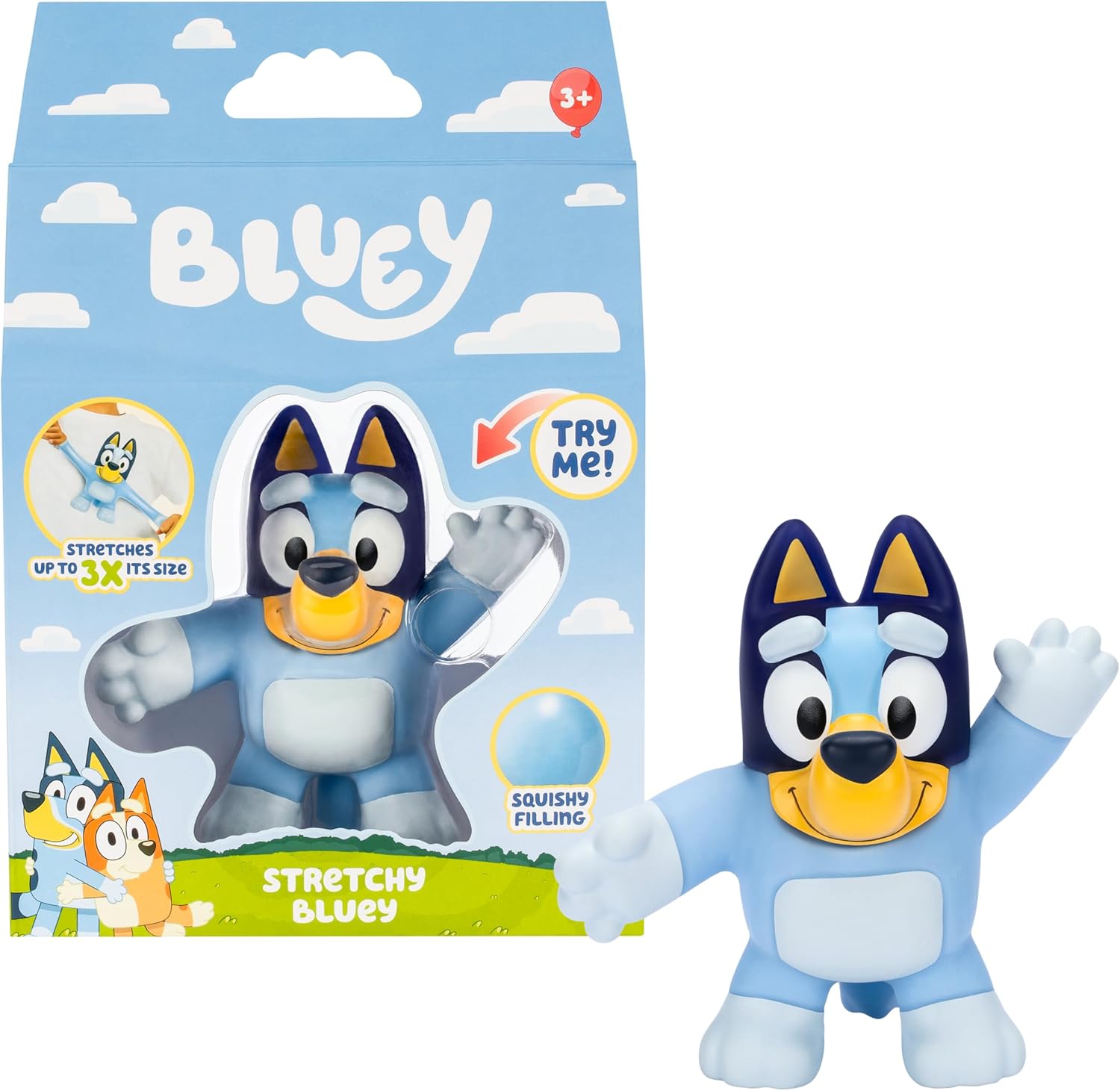 Stretchy Bluey - Super Stretchy Squishy Toy Figure for Toddlers 3+ 1