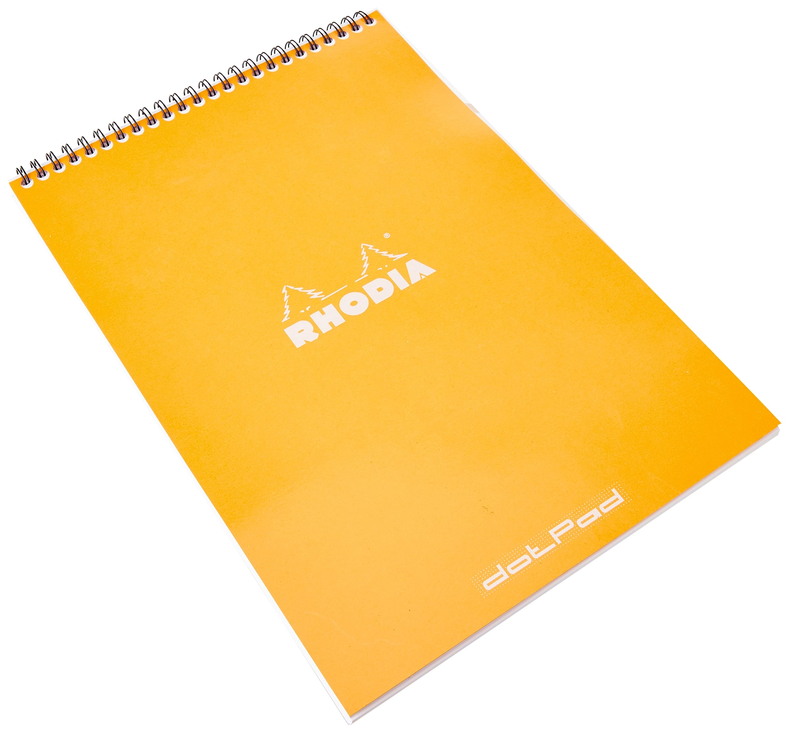 Rhodia 18503C Wirebound Notebook - A4 Dotted Dot | 80 Sheets | Orange Cover | 80 gsm Paper 4