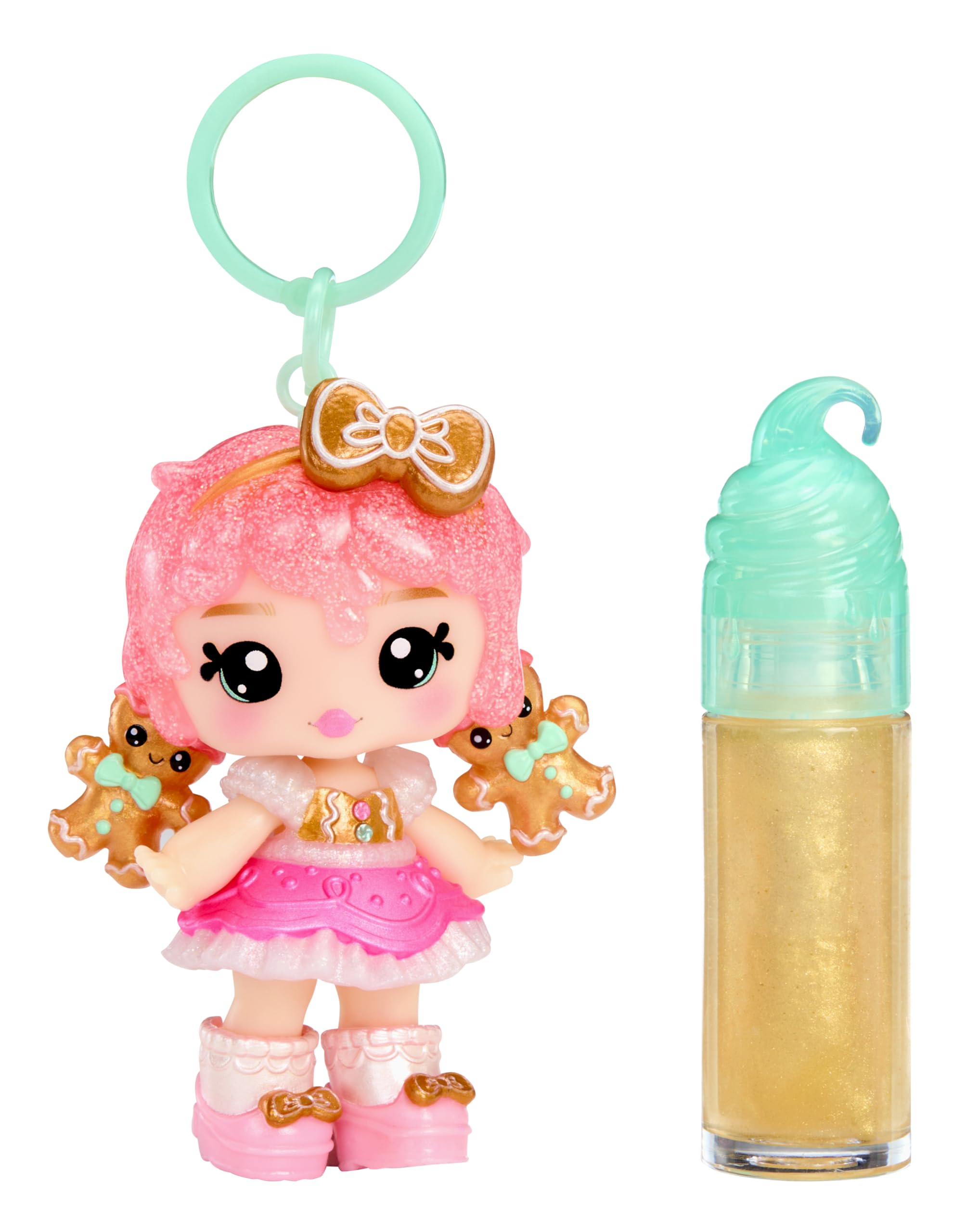 Yummiland Gigi Gingerbread Holiday Doll - Articulated Fashion Doll with DIY Scented Lip Gloss Kit | Ages 4+