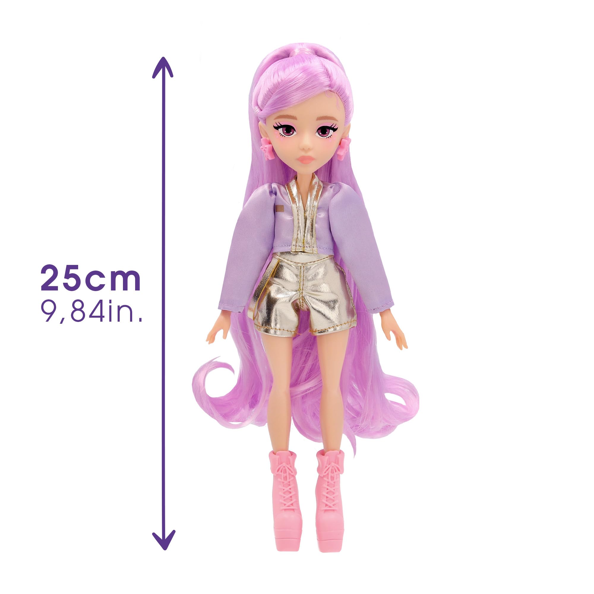Basic Fun K-Pop Fashion Doll Nari - Pop Star Dancer | Includes 3 Accessories | Ages 4+