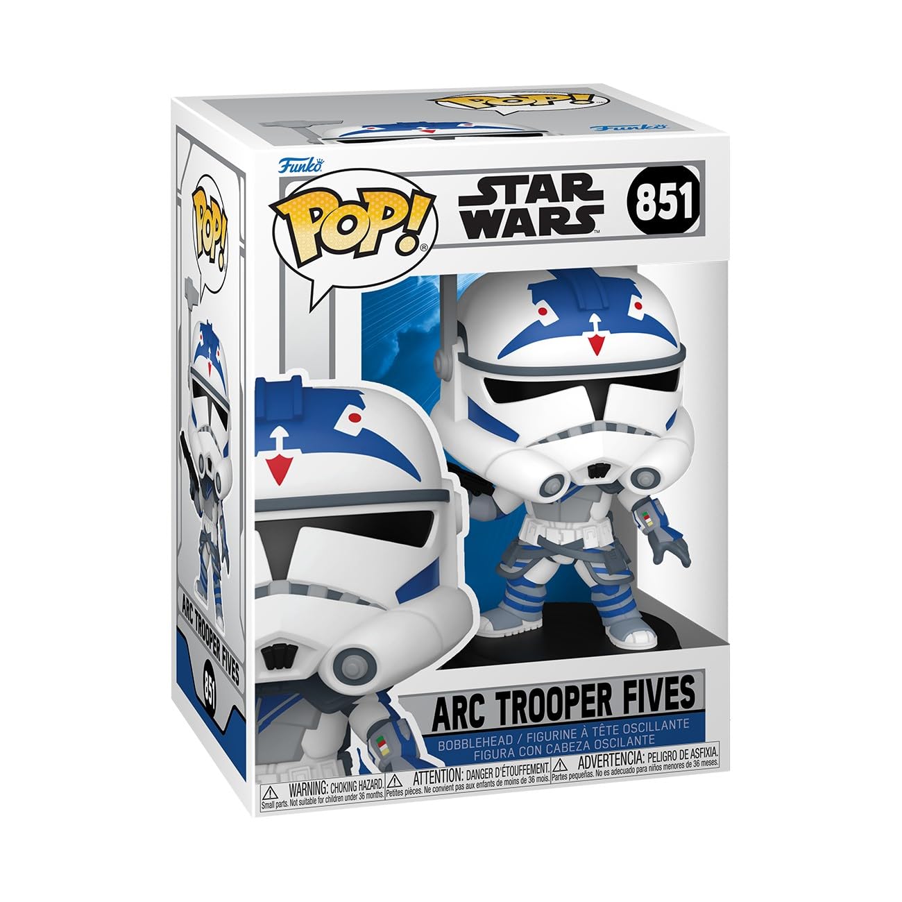 Funko POP! Star Wars: Clone Wars - Fives ARC2 Vinyl Figure | Approx 3.75 Inches Tall