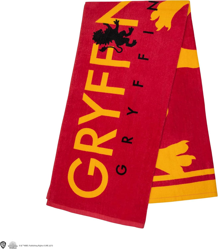 Cinereplicas - Harry Potter Gryffindor Beach Towel - Officially Licensed