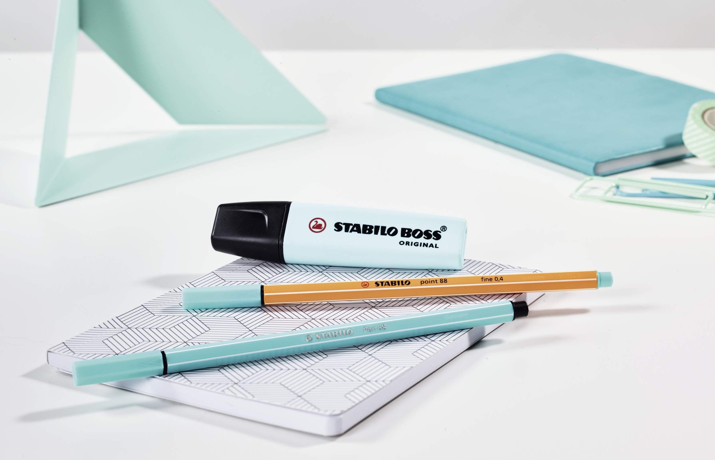 STABILO BOSS ORIGINAL Pastel Highlighter - 5 x Pack of 6 Colors | Anti-Dry Out Technology 7