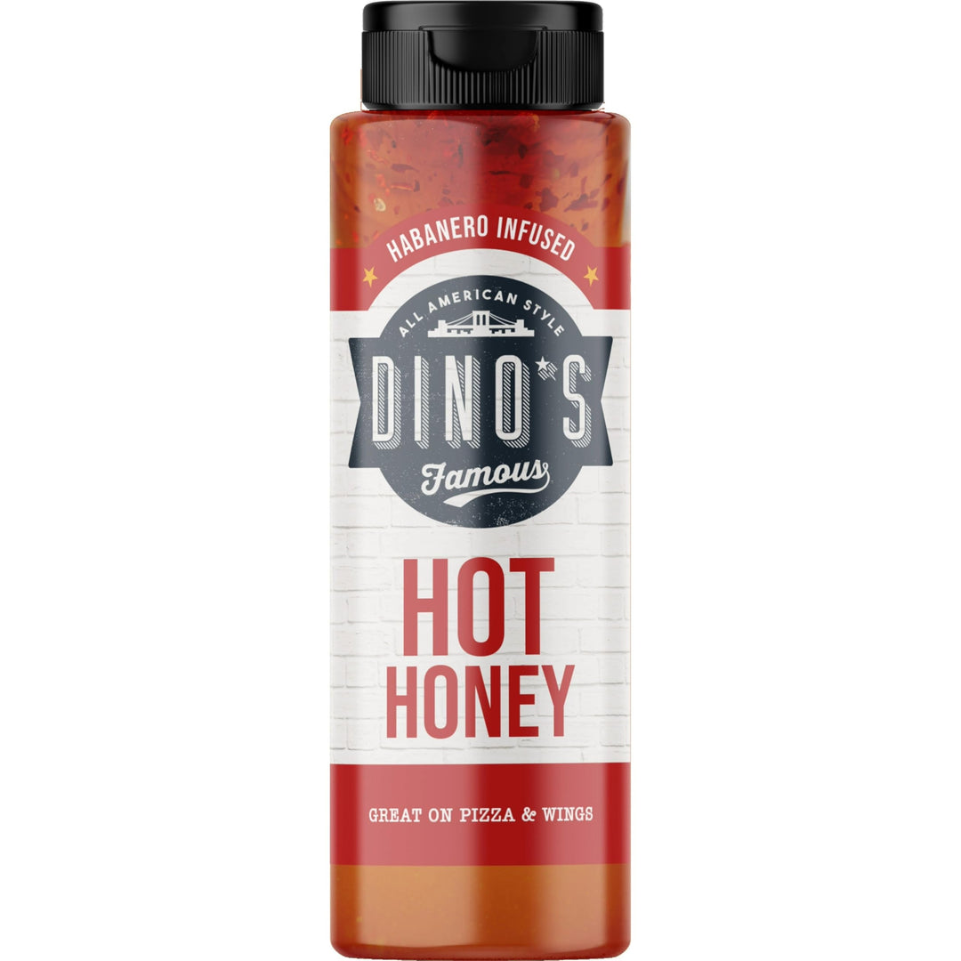 Dino's Famous Hot Honey Habanero Infused Sauce - Sweet & Spicy Drizzle, 350g