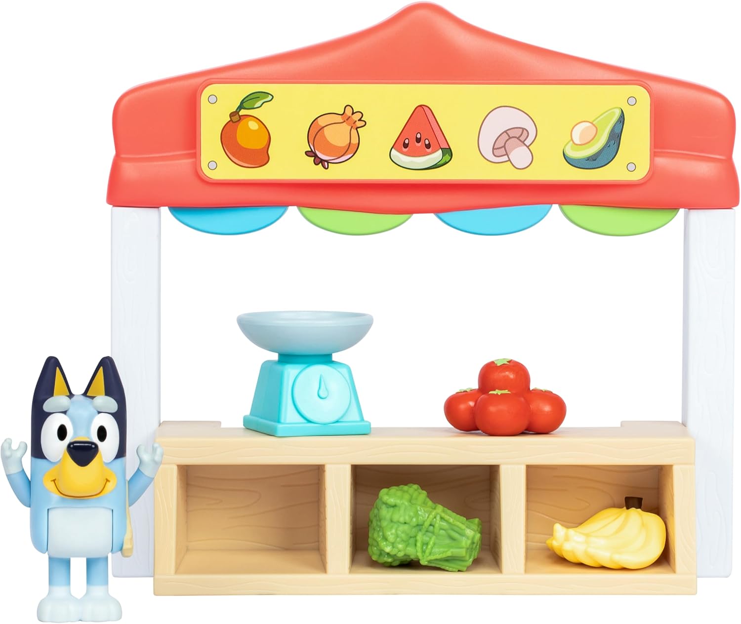 Bluey Farmers Market Playset - Includes Articulated Bluey Figure & Accessories 6