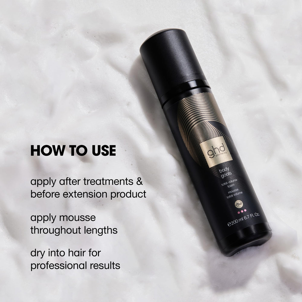 ghd Body Goals Total Volume Foam - Superior Volume & Fuller Body | 200ml 5