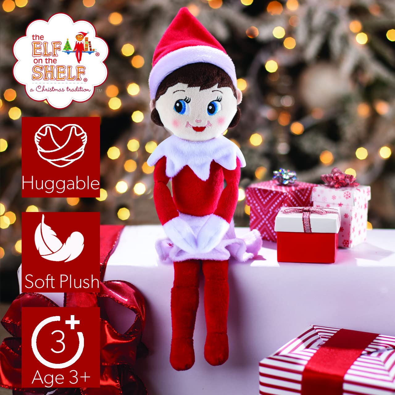 Elf on the Shelf Plushee Pal Snuggler - 12-inch Cuddly Plush Girl Elf 11