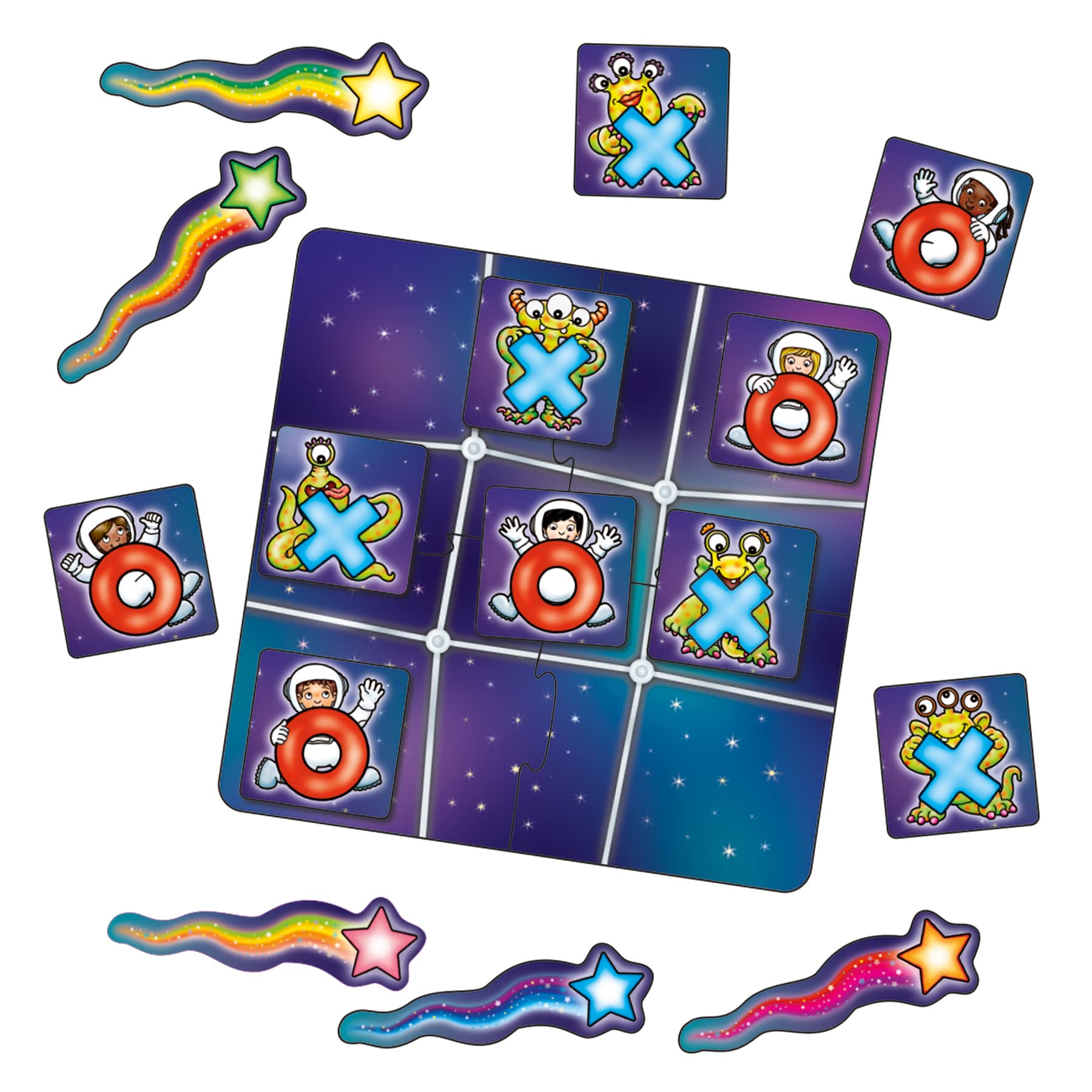 Orchard Toys Astronauts and Crosses Game - Space Themed Travel Game | Ages 4-7 | Portable 2
