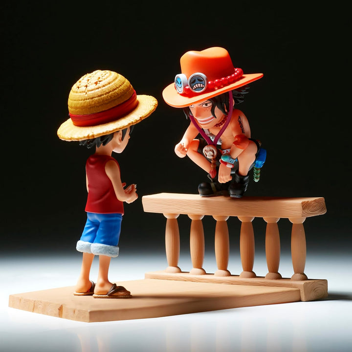 Banpresto World Collectable Figure One Piece - Monkey D. Luffy & Portgas D. Ace Action Figure (BPR89475)