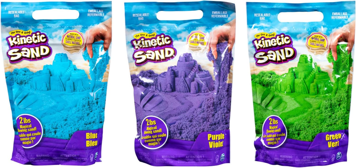 Kinetic Sand 0.9 kg Colour Pack - Mix, Mould & Create Sensory Play for Kids 3+ 1