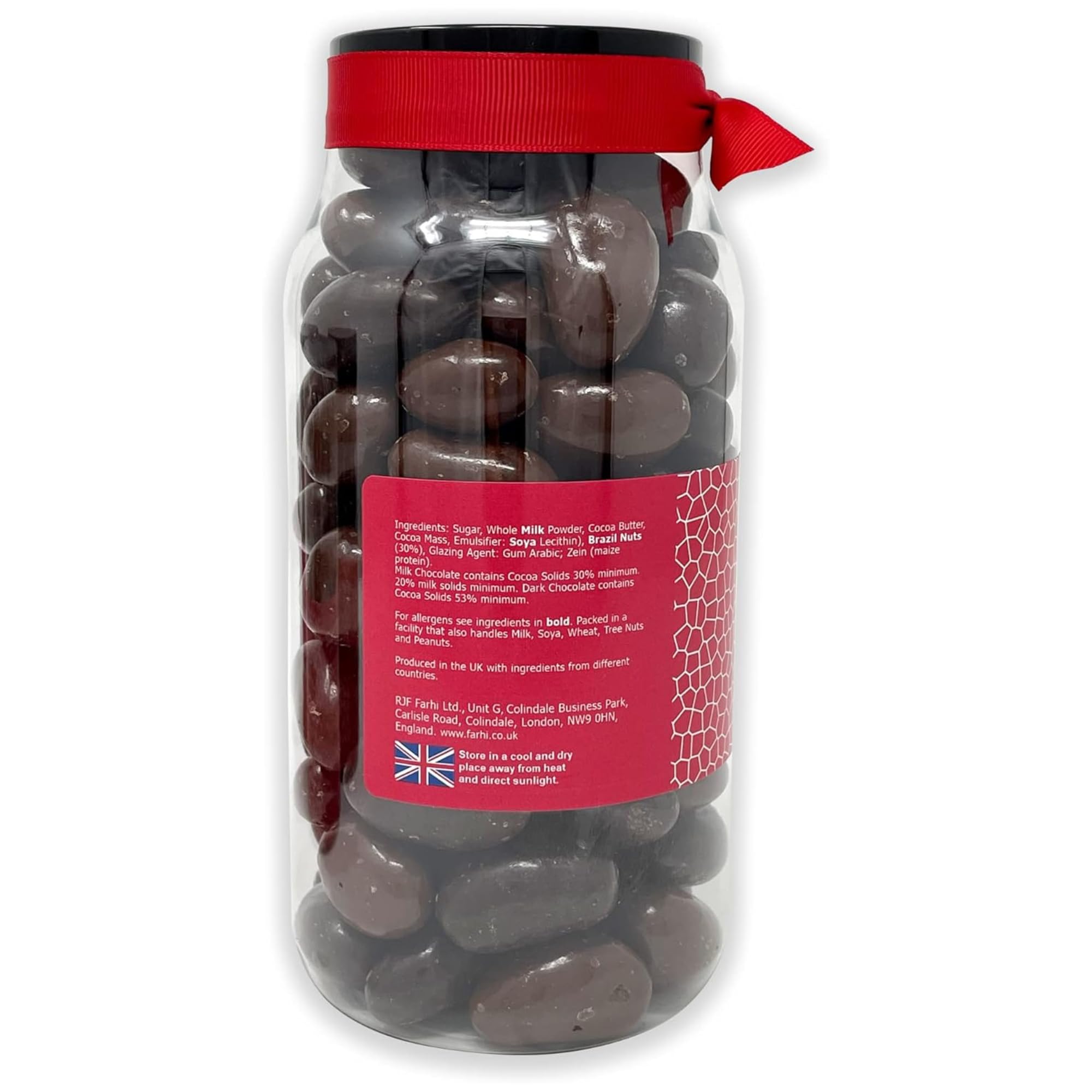 Rita Farhi - Milk & Dark Chocolate Covered Brazil Nuts Luxury Gift Jar 740g 4