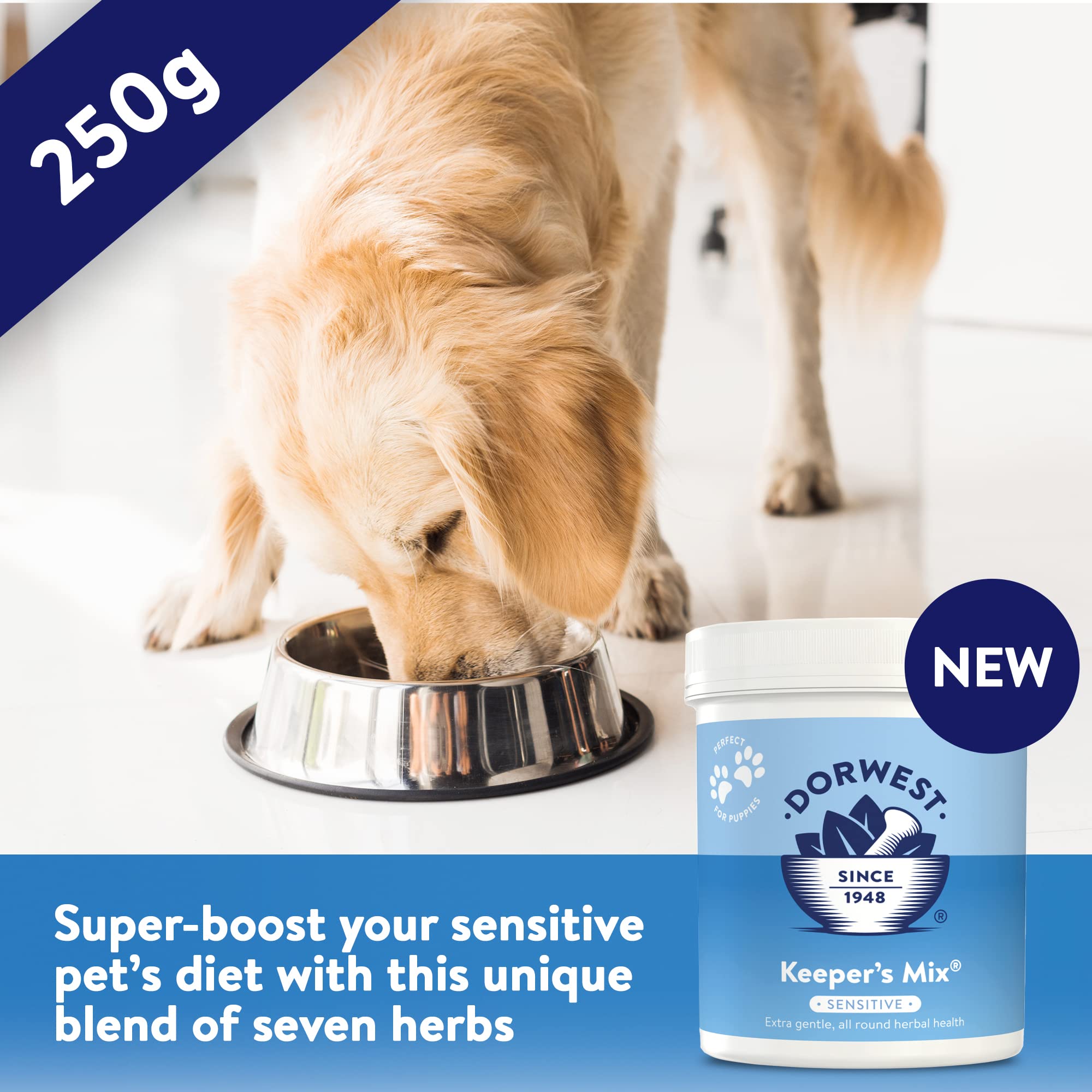 DORWEST HERBS Keeper’s Mix Sensitive Herbal Supplement for Dogs and Cats | 250g