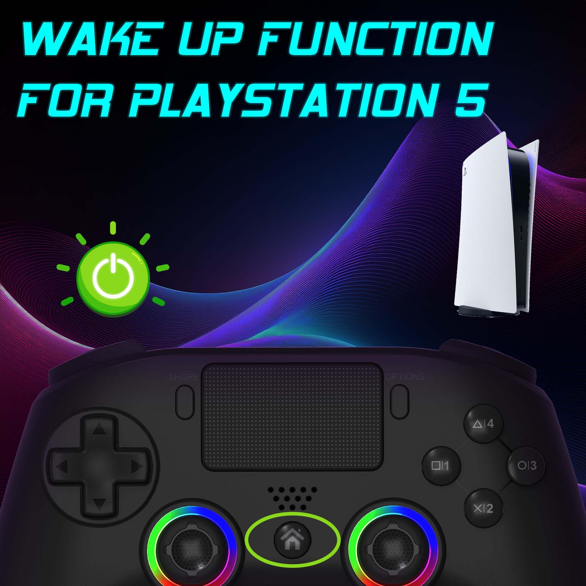 Subsonic SA5716-1 – Wireless Controller for PS5 & PC with Programmable Paddles, RGB LEDs, and Turbo Function 15