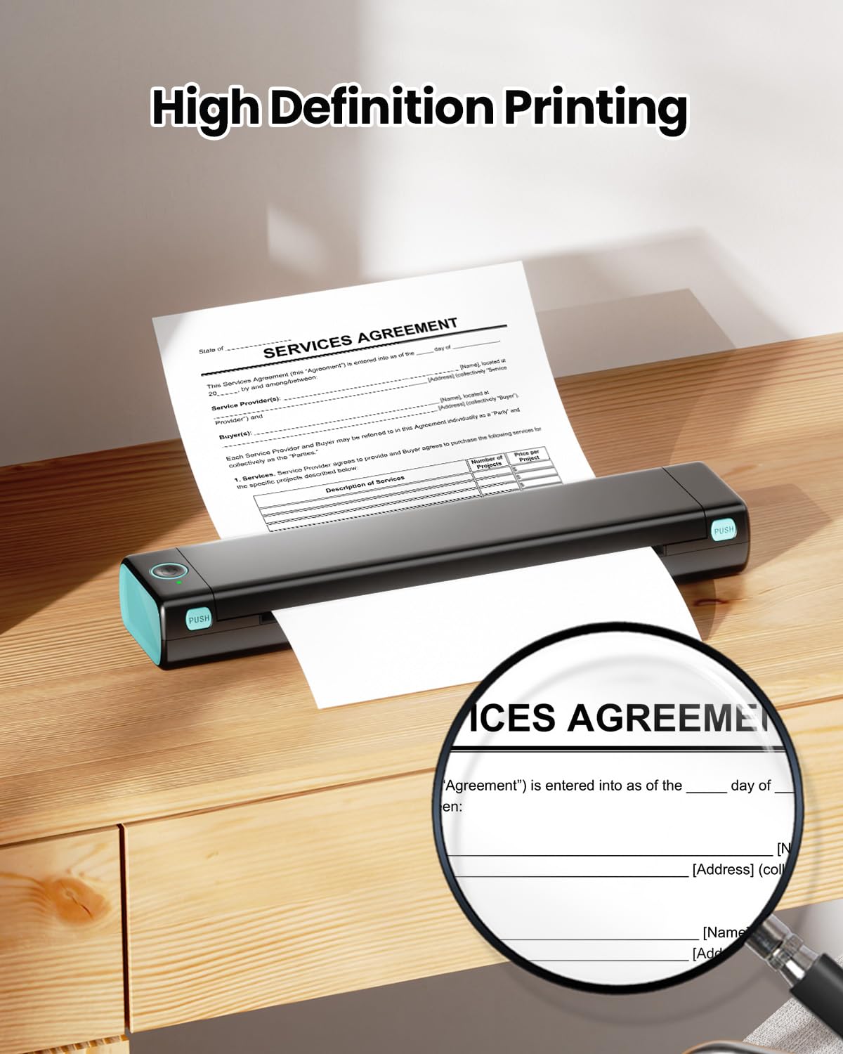Phomemo A4 Thermal Paper for M08F/M08D/M832/M833/M834 Printers | 200 Sheets | BPA/BPS Free 4