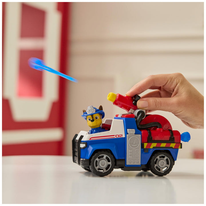 Paw Patrol Chase Rescue Fire Cruiser with Action Figure & Projectile Launcher - Fire Truck Playset for Kids 3+