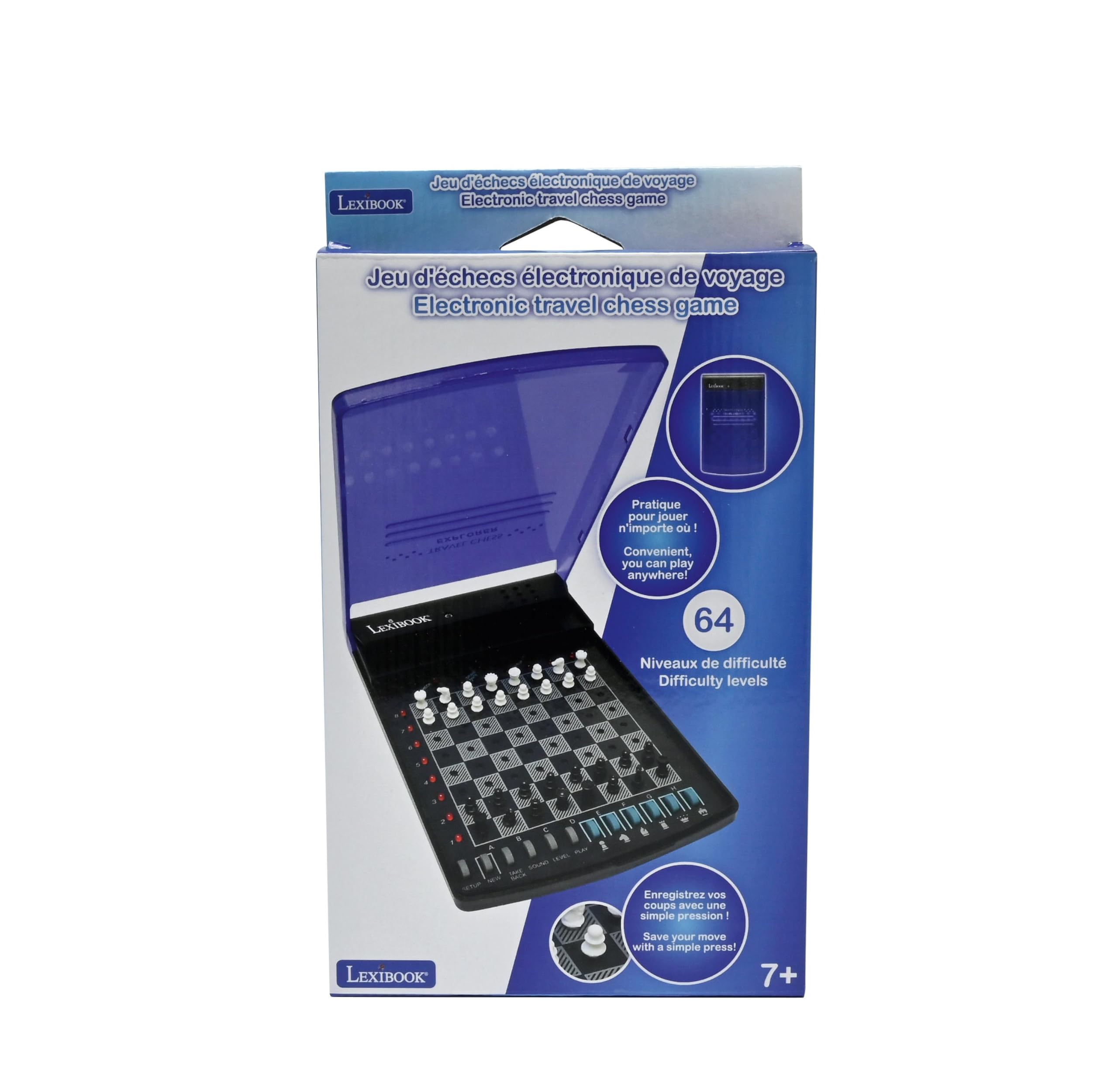 LEXIBOOK Electronic Travel Chess Set with 32 Pieces and 64 Difficulty Levels 5