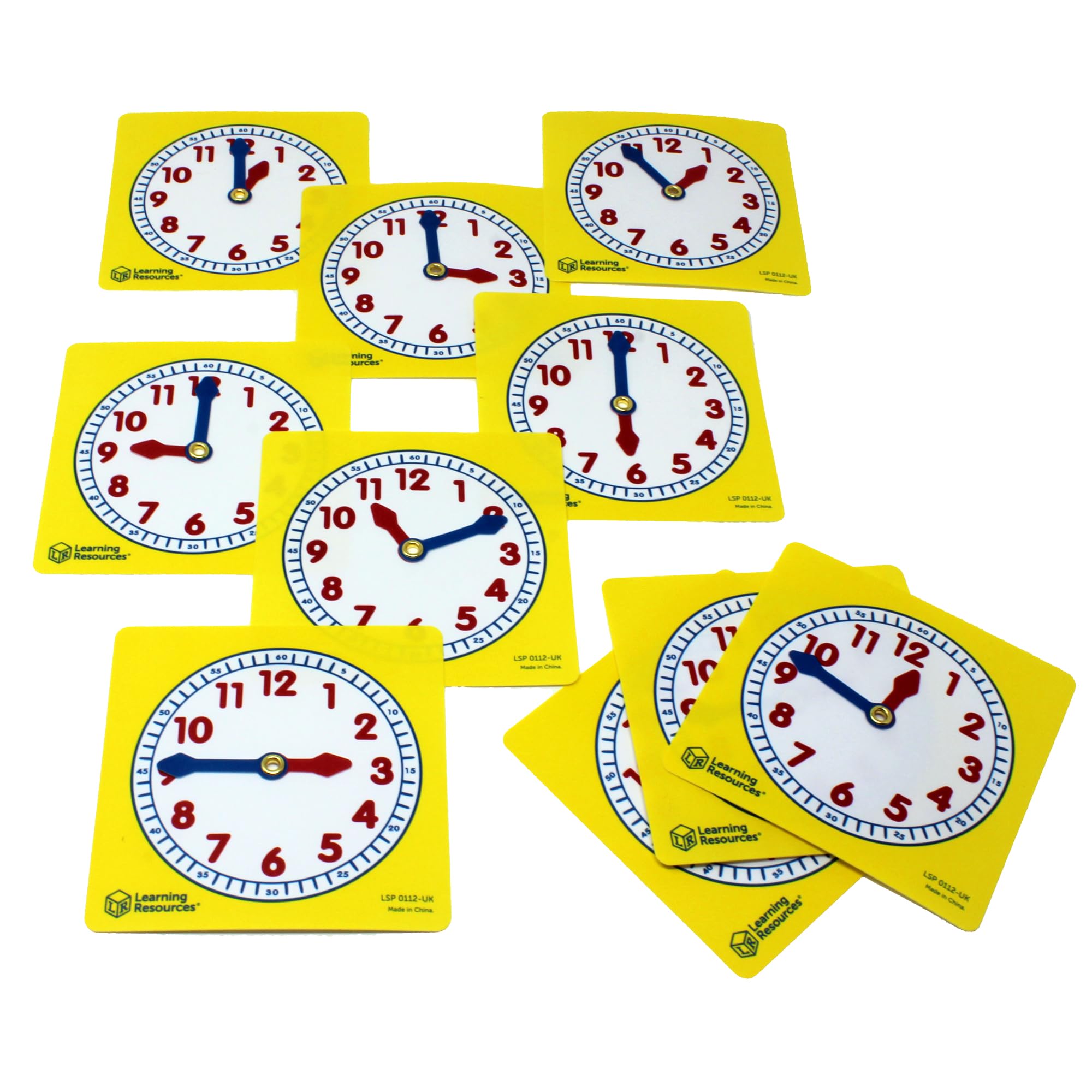 Learning Resources Pupil Clock Dials - Hands-on Time Telling Practice | Set of 10 | Ages 4+ 4